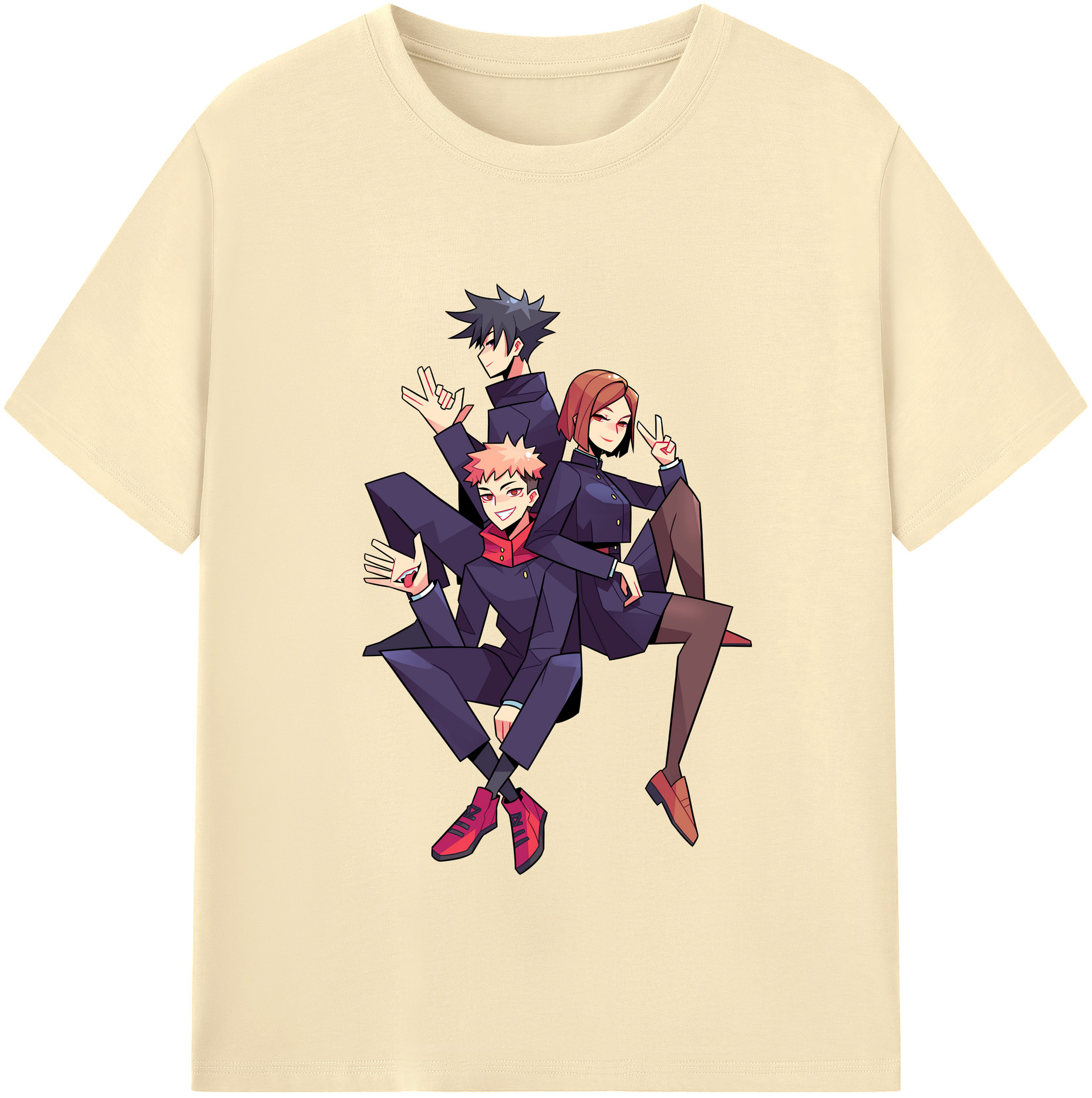 （画像用） 呪術廻戦 Jujutsu Kaisen 綿100％半袖Tシャツ（フロントプリント）