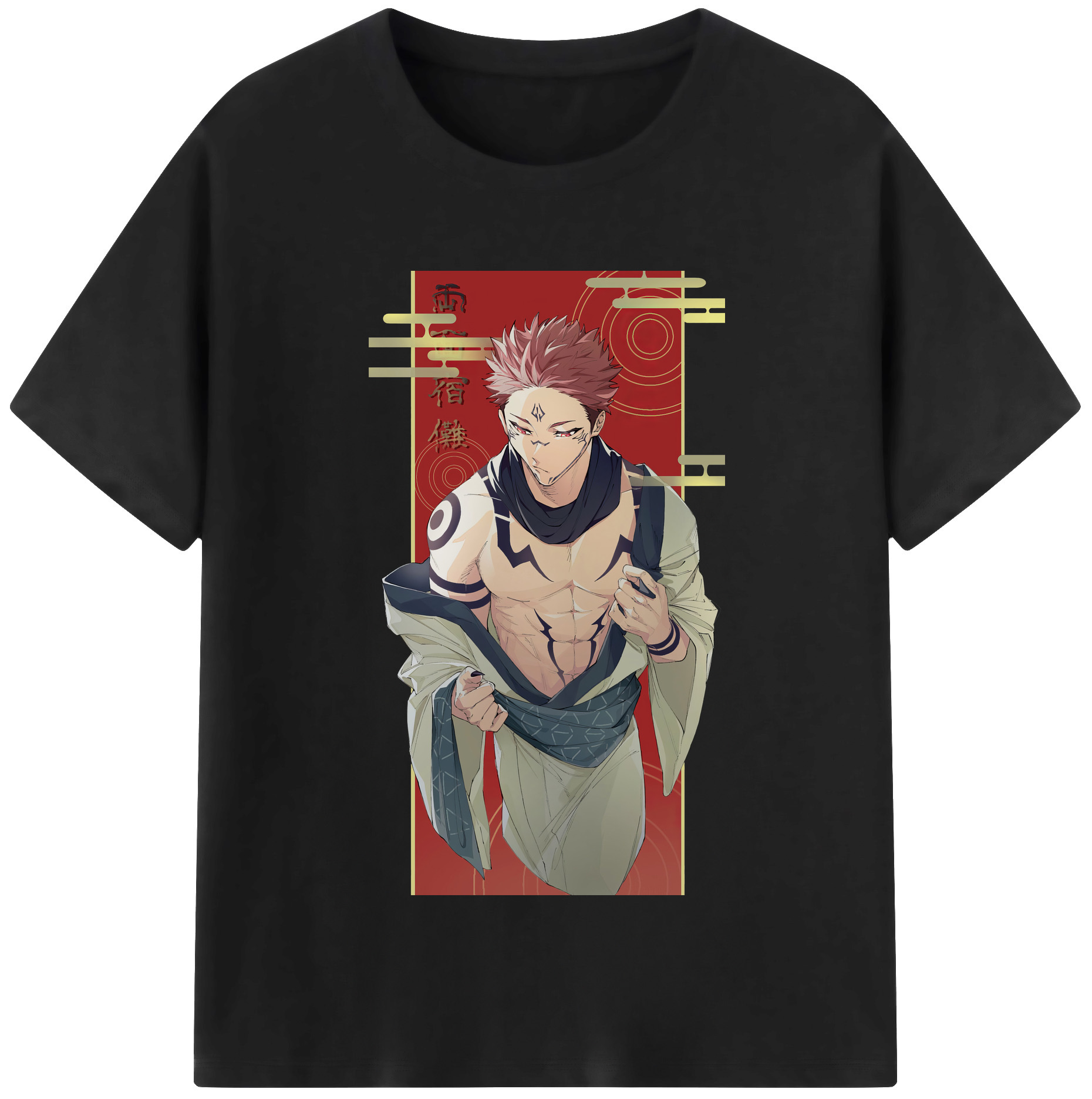 （画像用） 呪術廻戦 Jujutsu Kaisen 綿100％半袖Tシャツ（フロントプリント）