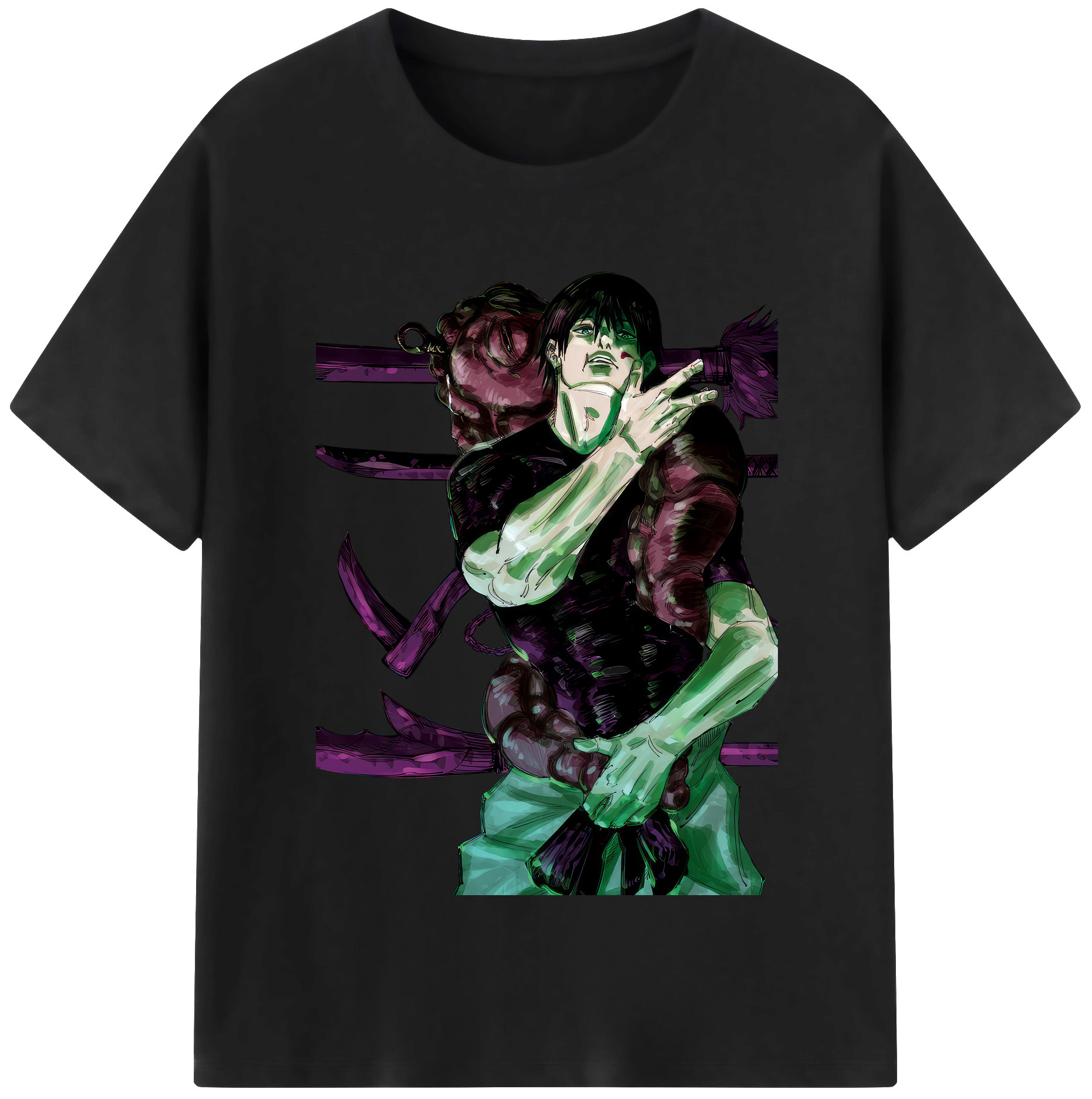（画像用） 呪術廻戦 Jujutsu Kaisen 綿100％半袖Tシャツ（フロントプリント）