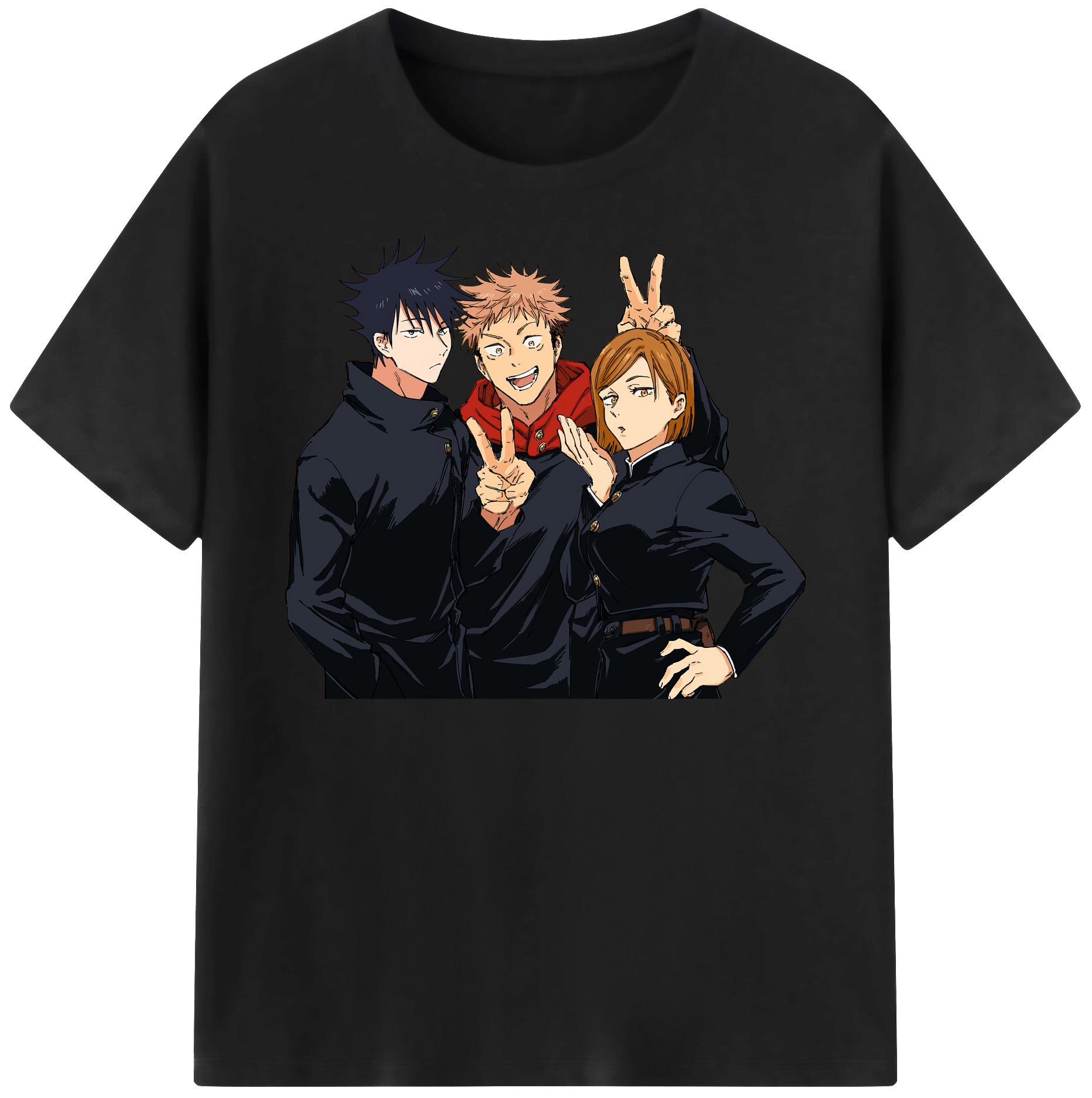 （画像用） 呪術廻戦 Jujutsu Kaisen 綿100％半袖Tシャツ（フロントプリント）
