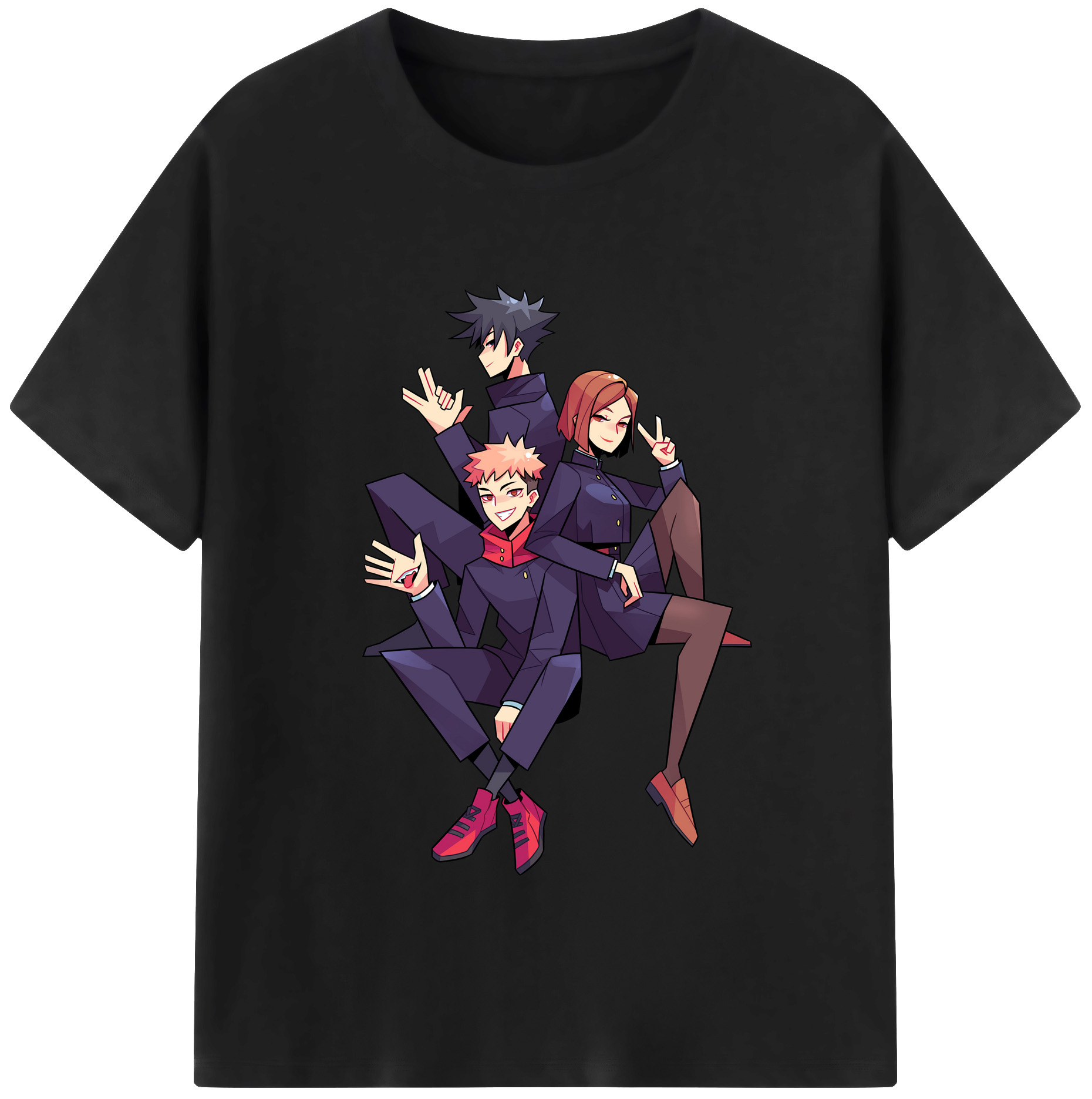 （画像用） 呪術廻戦 Jujutsu Kaisen 綿100％半袖Tシャツ（フロントプリント）
