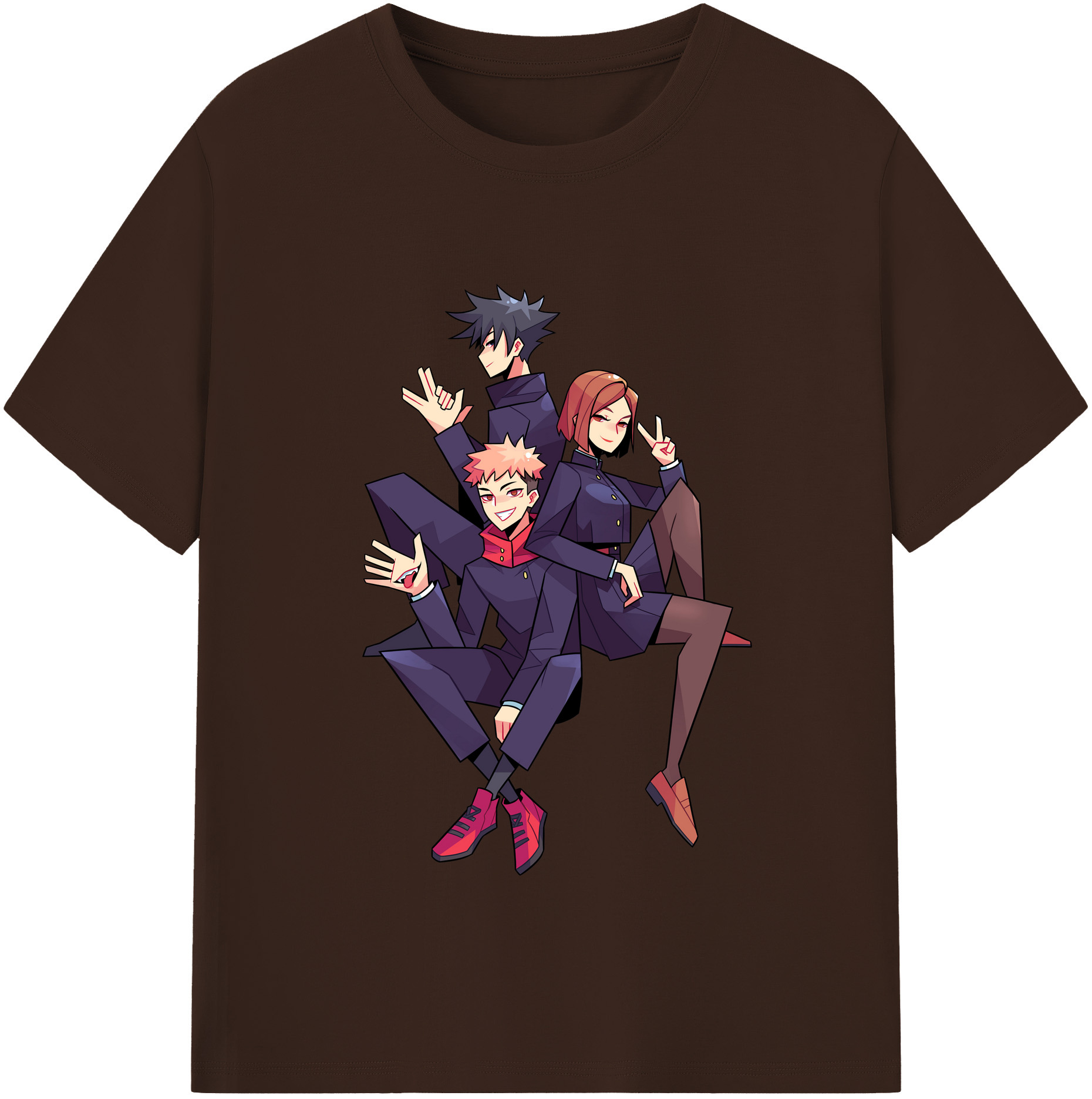 （画像用） 呪術廻戦 Jujutsu Kaisen 綿100％半袖Tシャツ（フロントプリント）