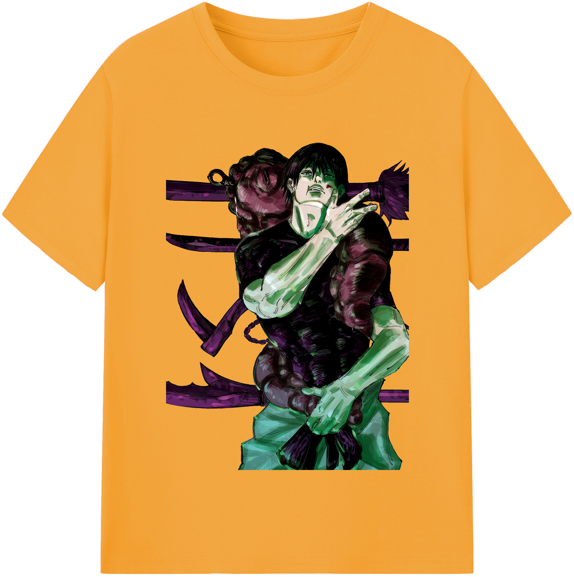（画像用） 呪術廻戦 Jujutsu Kaisen 綿100％半袖Tシャツ（フロントプリント）