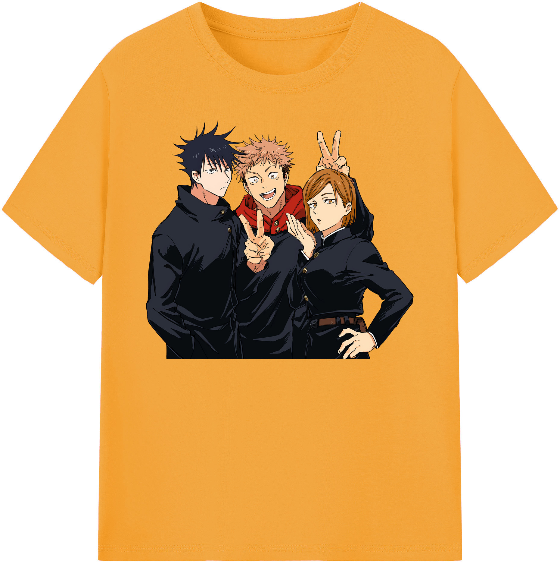 （画像用） 呪術廻戦 Jujutsu Kaisen 綿100％半袖Tシャツ（フロントプリント）