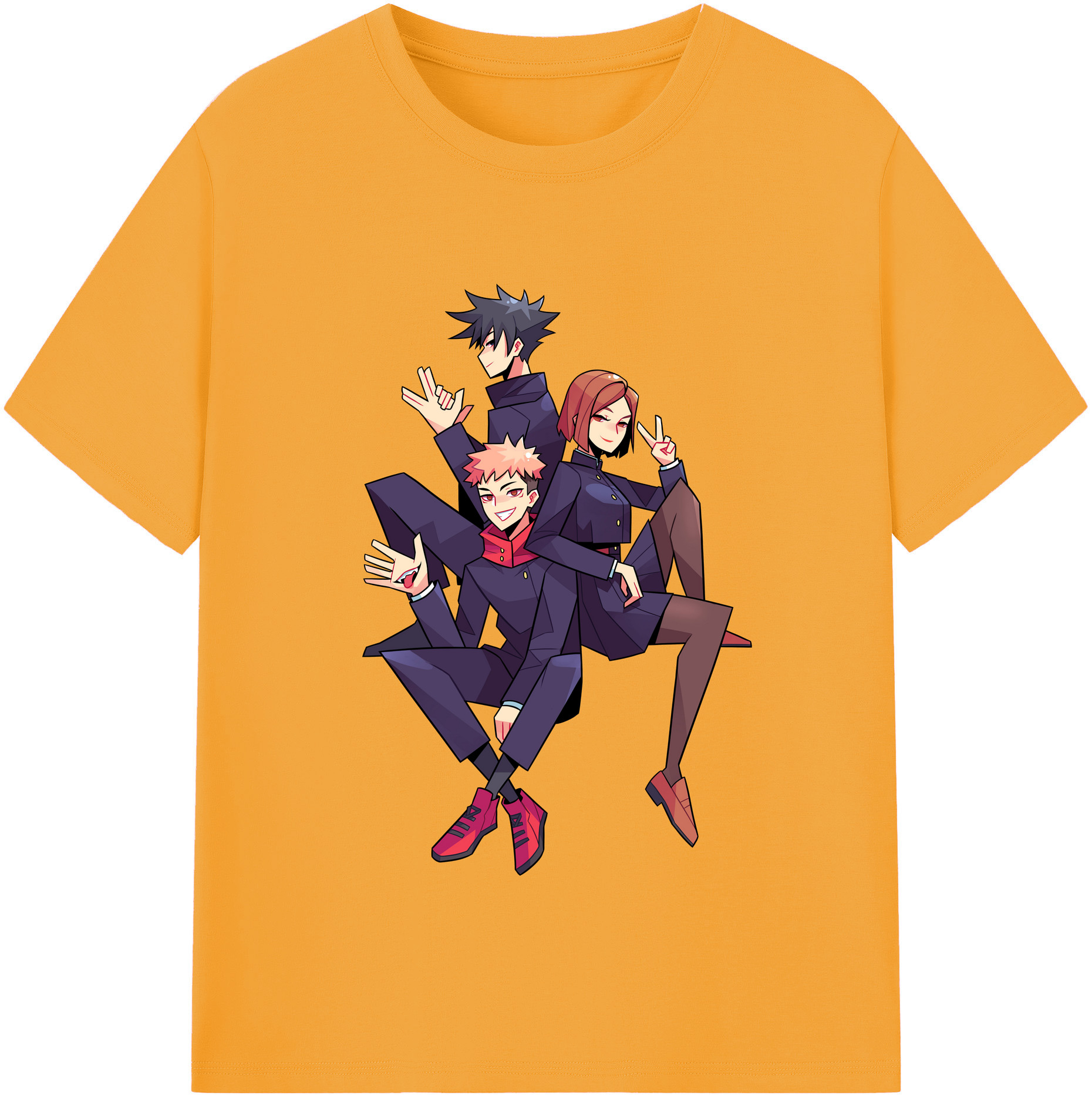 （画像用） 呪術廻戦 Jujutsu Kaisen 綿100％半袖Tシャツ（フロントプリント）