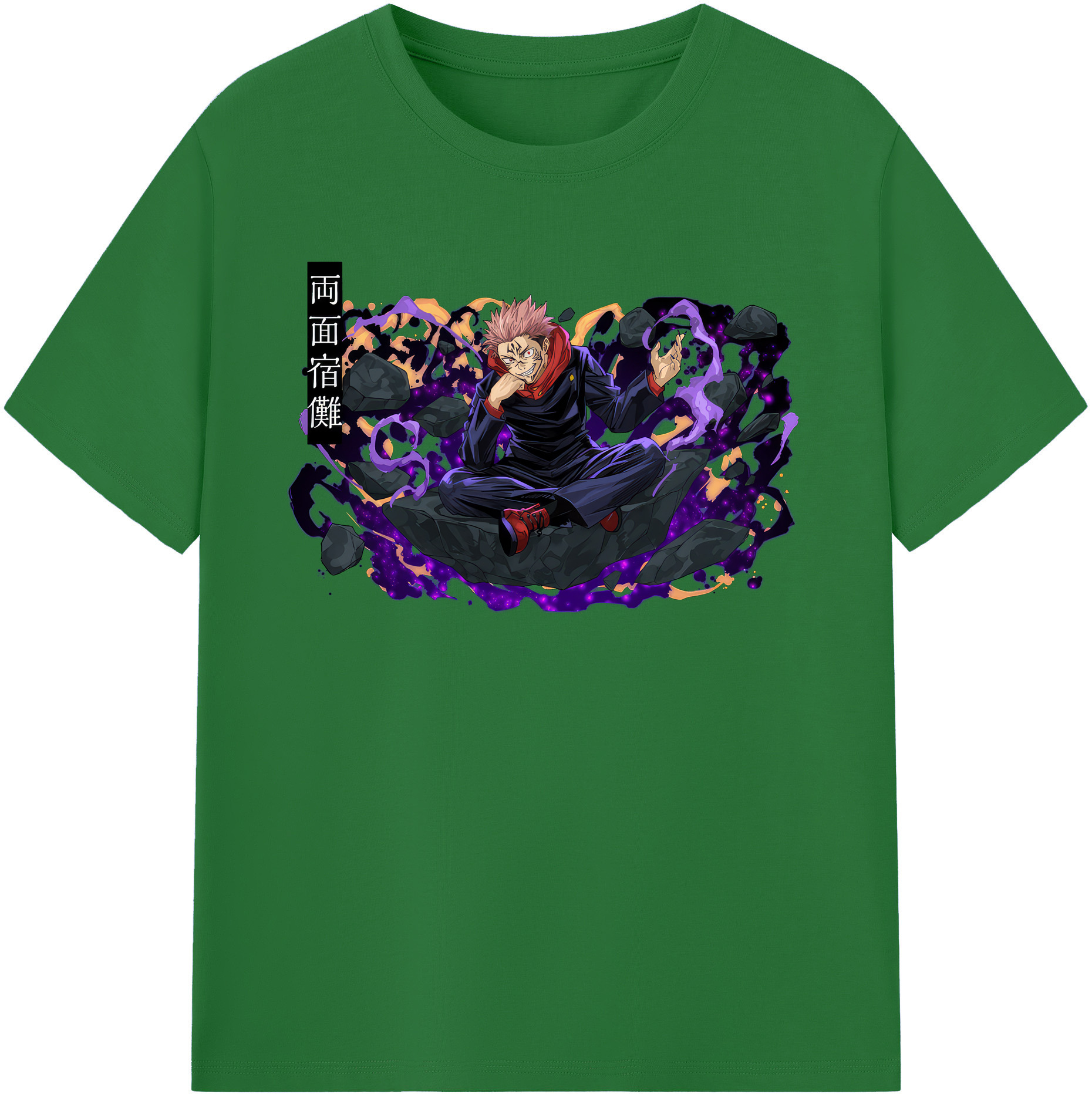 （画像用） 呪術廻戦 Jujutsu Kaisen 綿100％半袖Tシャツ（フロントプリント）