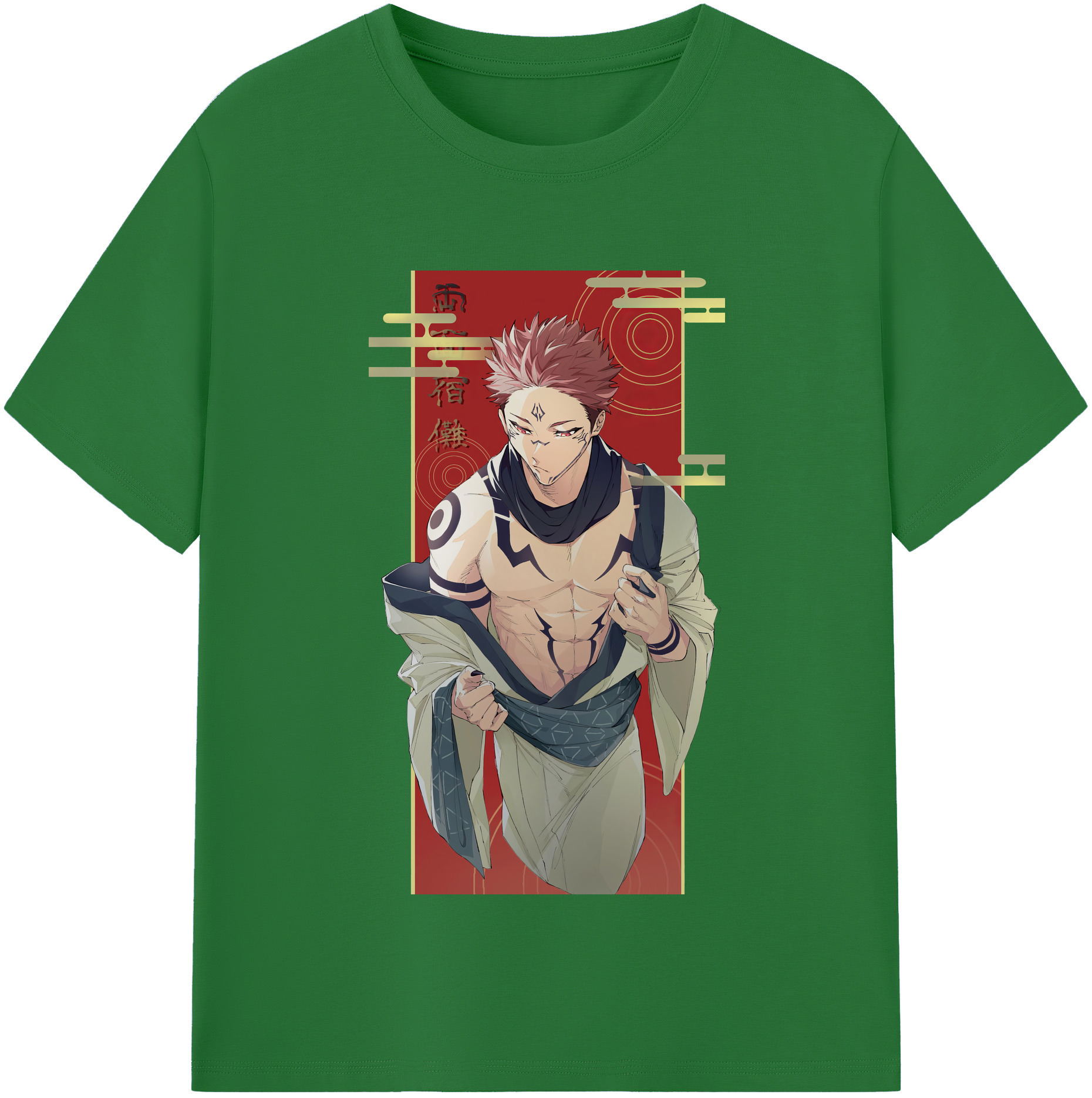 （画像用） 呪術廻戦 Jujutsu Kaisen 綿100％半袖Tシャツ（フロントプリント）