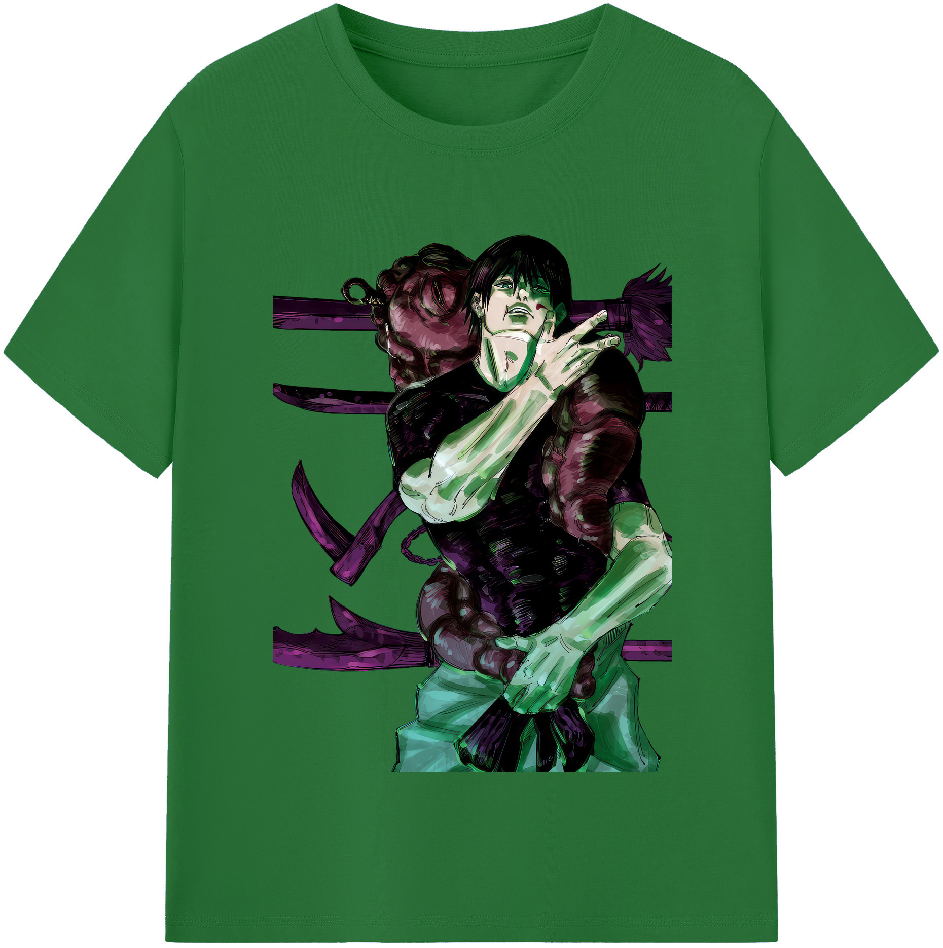（画像用） 呪術廻戦 Jujutsu Kaisen 綿100％半袖Tシャツ（フロントプリント）