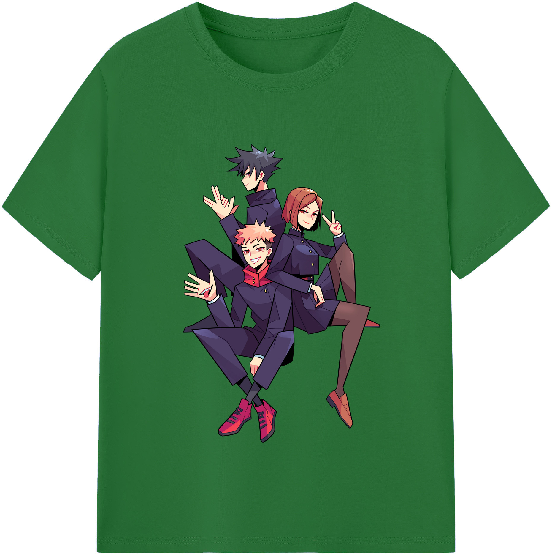 （画像用） 呪術廻戦 Jujutsu Kaisen 綿100％半袖Tシャツ（フロントプリント）