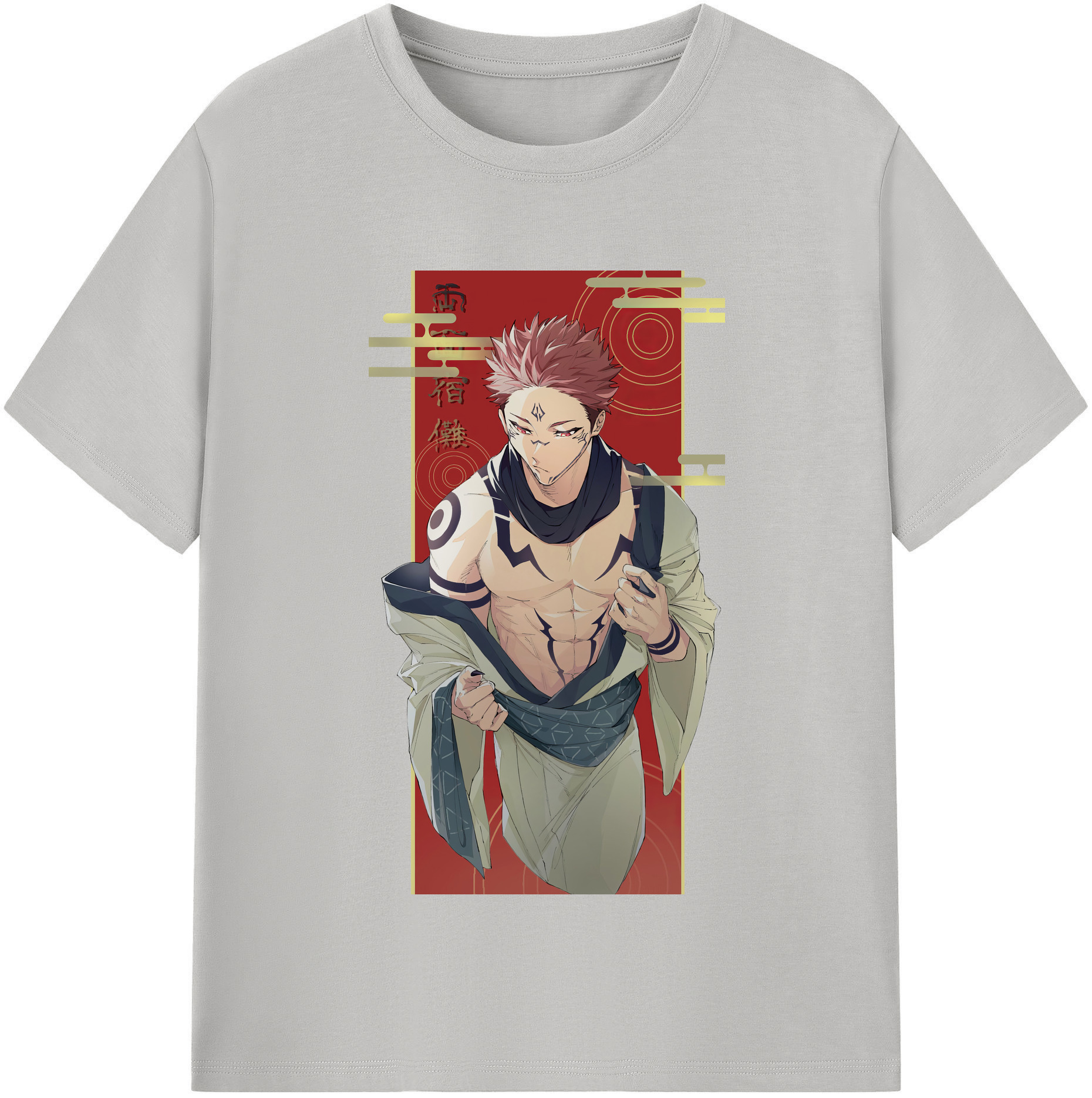 （画像用） 呪術廻戦 Jujutsu Kaisen 綿100％半袖Tシャツ（フロントプリント）