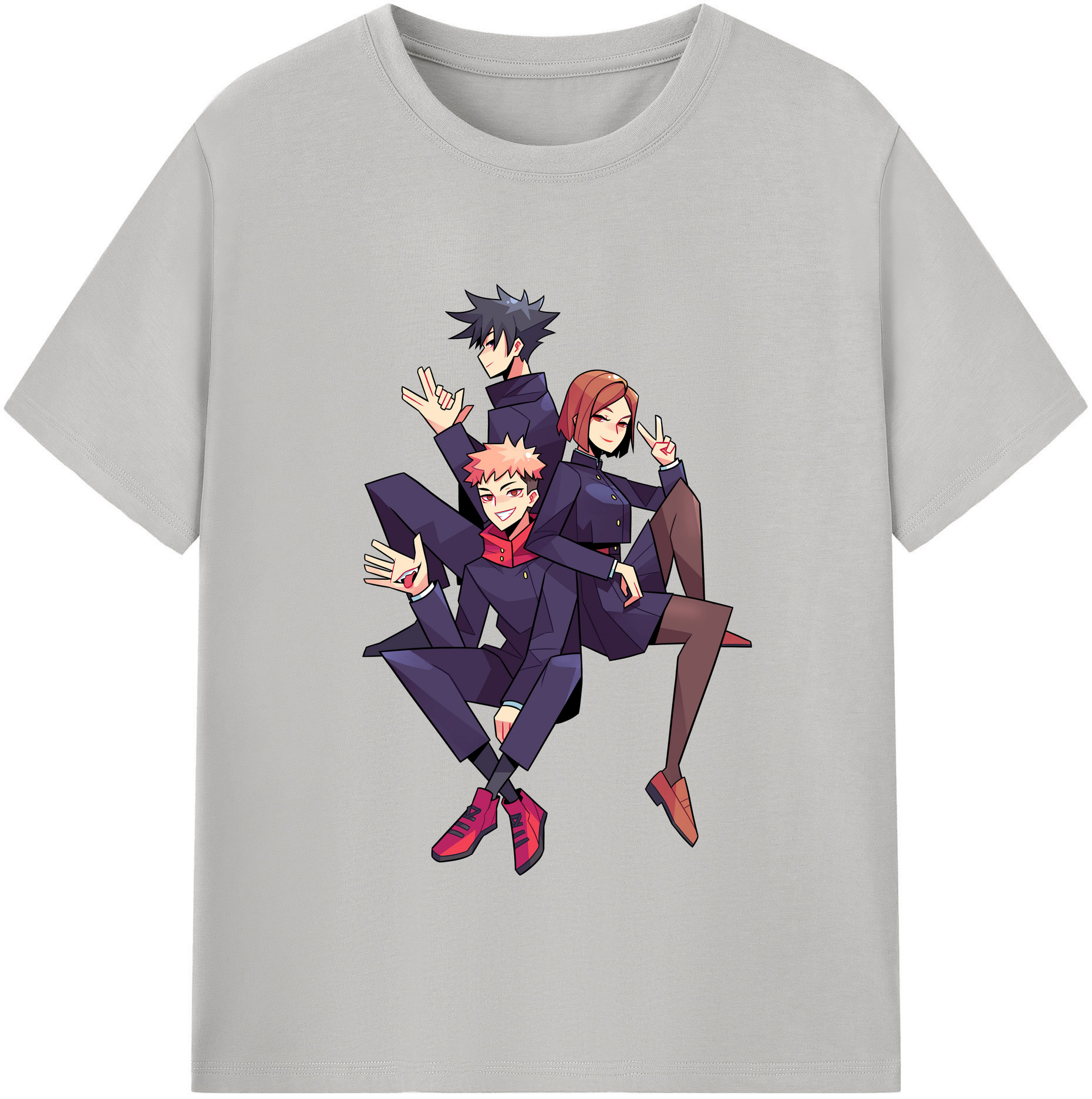 （画像用） 呪術廻戦 Jujutsu Kaisen 綿100％半袖Tシャツ（フロントプリント）