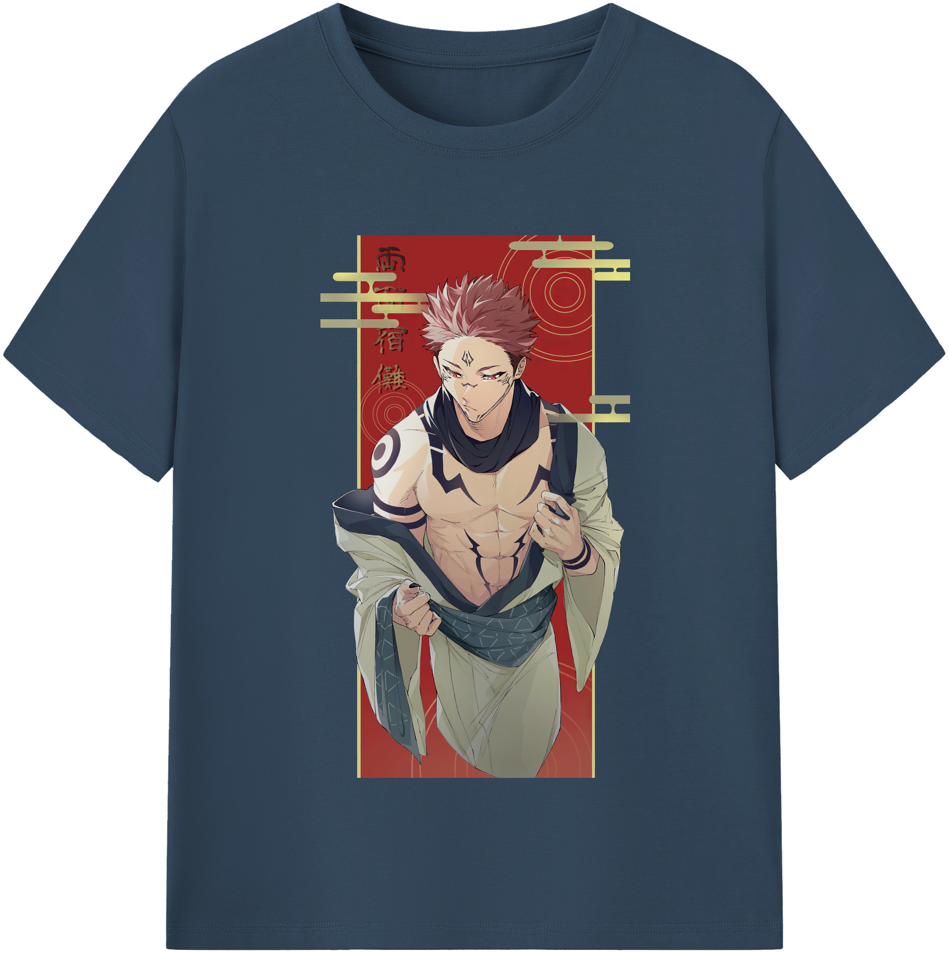 （画像用） 呪術廻戦 Jujutsu Kaisen 綿100％半袖Tシャツ（フロントプリント）