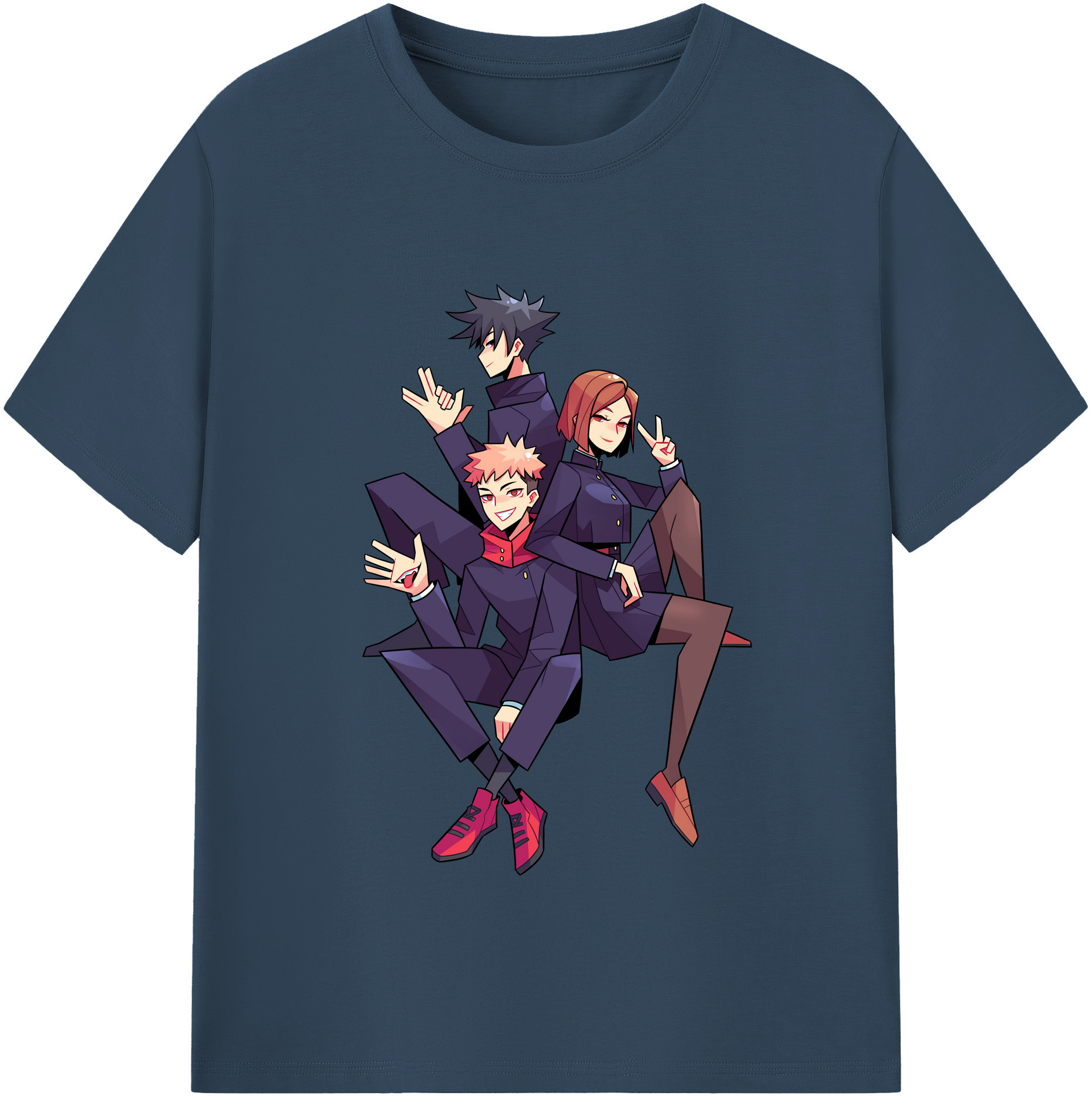 （画像用） 呪術廻戦 Jujutsu Kaisen 綿100％半袖Tシャツ（フロントプリント）