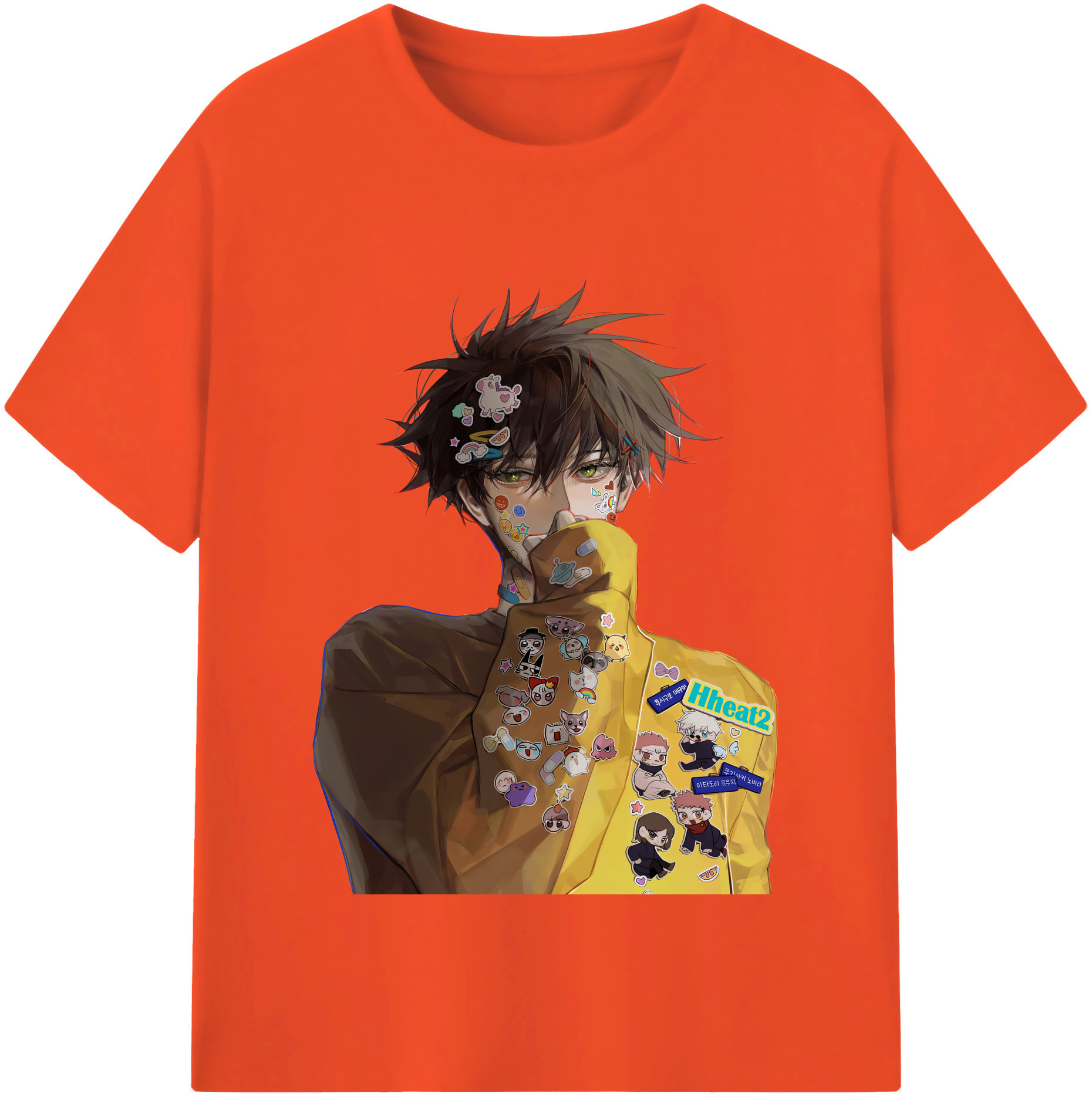 （画像用） 呪術廻戦 Jujutsu Kaisen 綿100％半袖Tシャツ（フロントプリント）