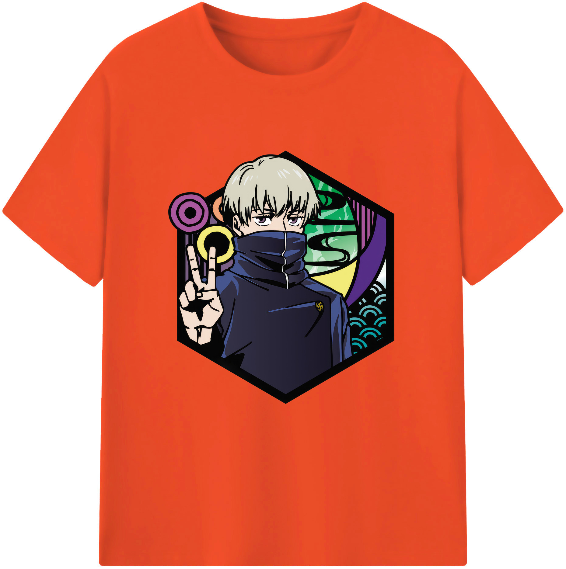 （画像用） 呪術廻戦 Jujutsu Kaisen 綿100％半袖Tシャツ（フロントプリント）