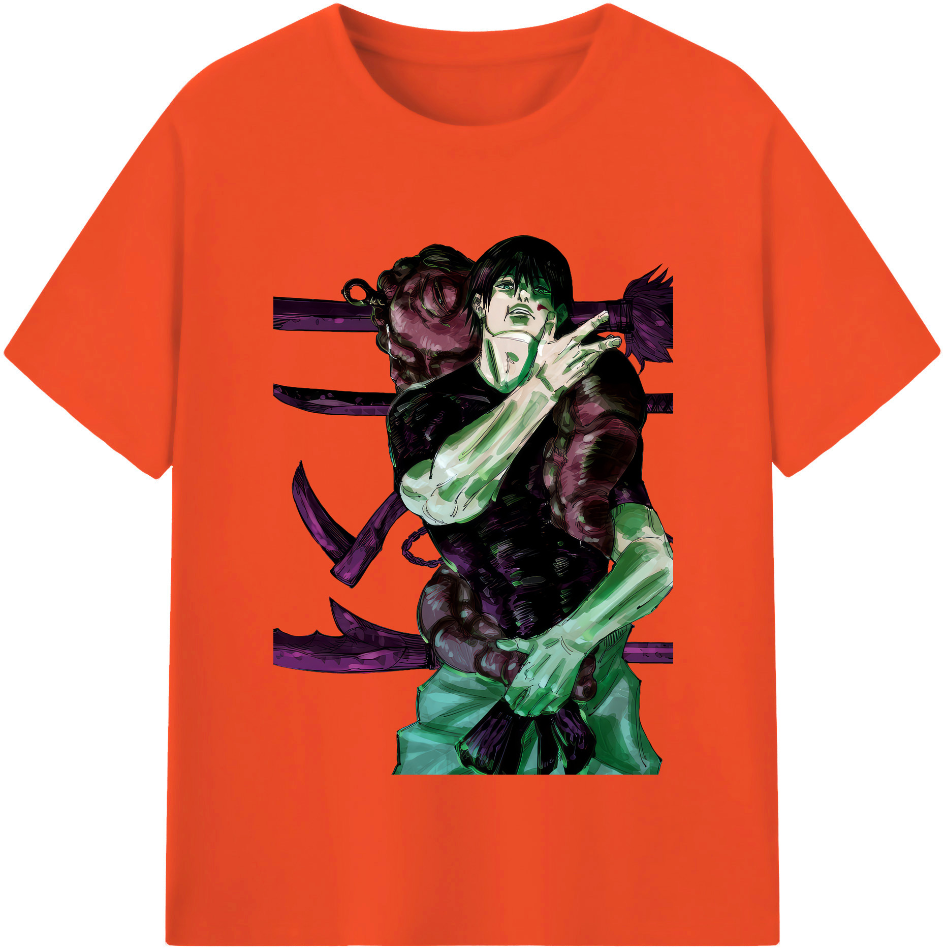 （画像用） 呪術廻戦 Jujutsu Kaisen 綿100％半袖Tシャツ（フロントプリント）