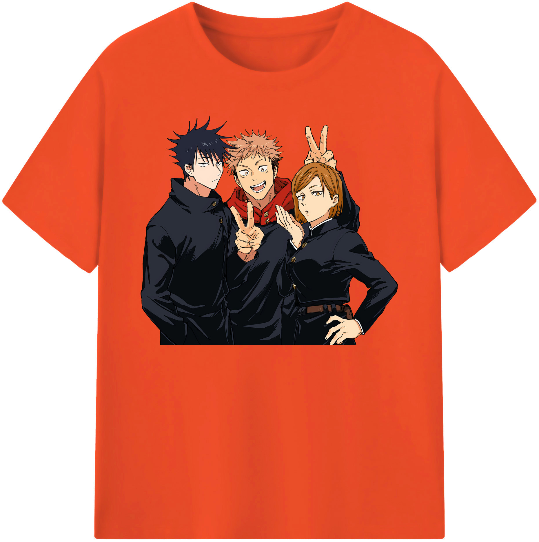（画像用） 呪術廻戦 Jujutsu Kaisen 綿100％半袖Tシャツ（フロントプリント）