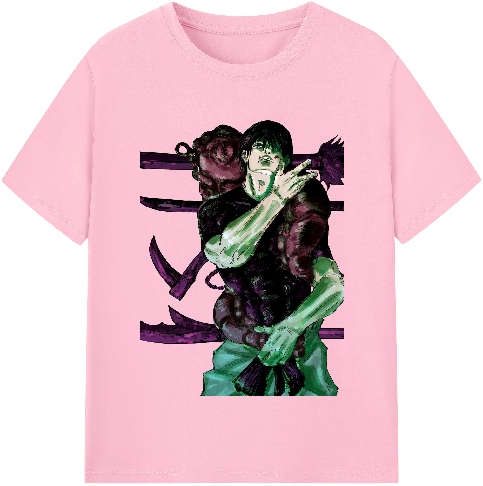 （画像用） 呪術廻戦 Jujutsu Kaisen 綿100％半袖Tシャツ（フロントプリント）