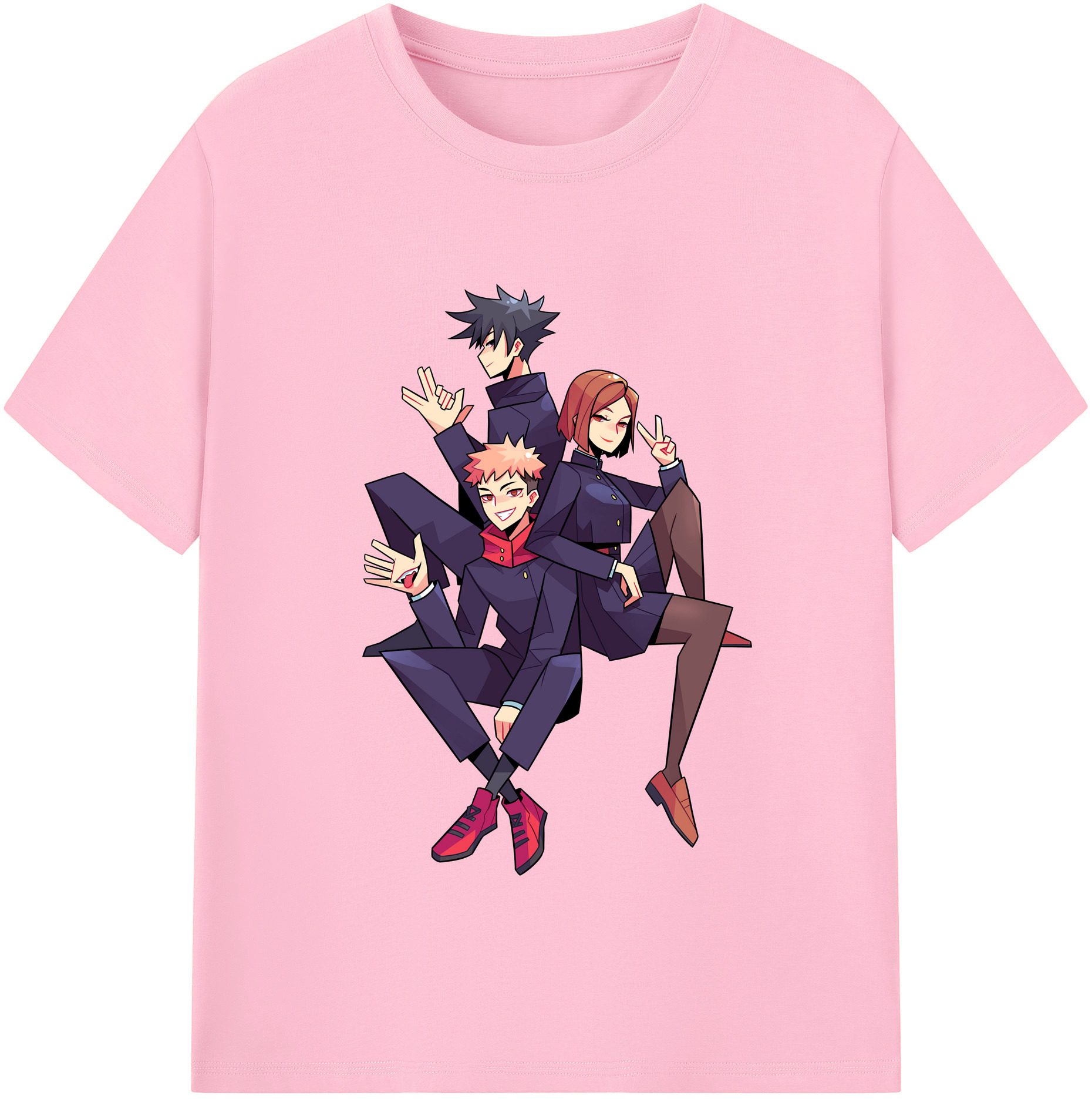 （画像用） 呪術廻戦 Jujutsu Kaisen 綿100％半袖Tシャツ（フロントプリント）