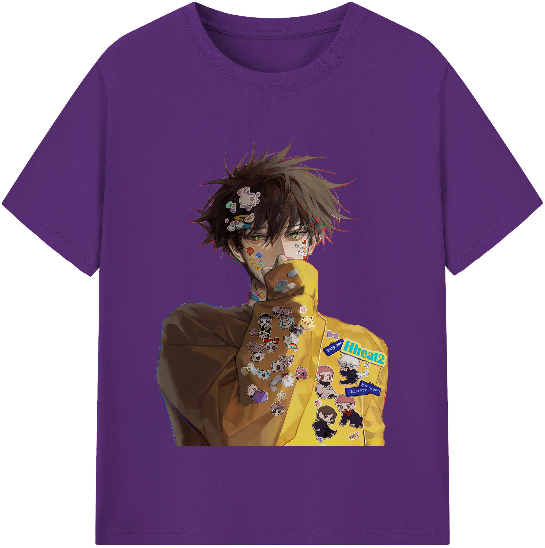 （画像用） 呪術廻戦 Jujutsu Kaisen 綿100％半袖Tシャツ（フロントプリント）