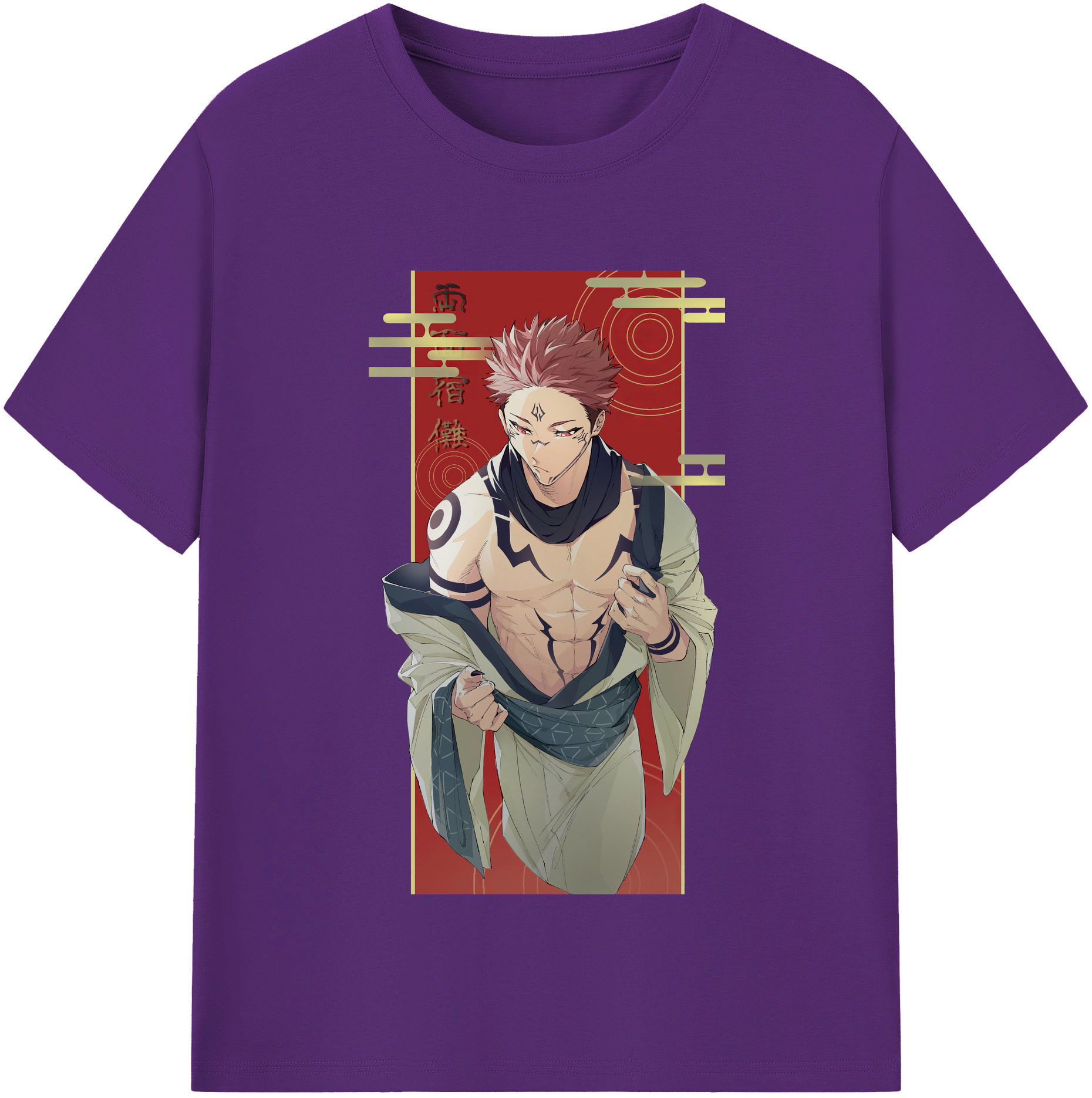 （画像用） 呪術廻戦 Jujutsu Kaisen 綿100％半袖Tシャツ（フロントプリント）