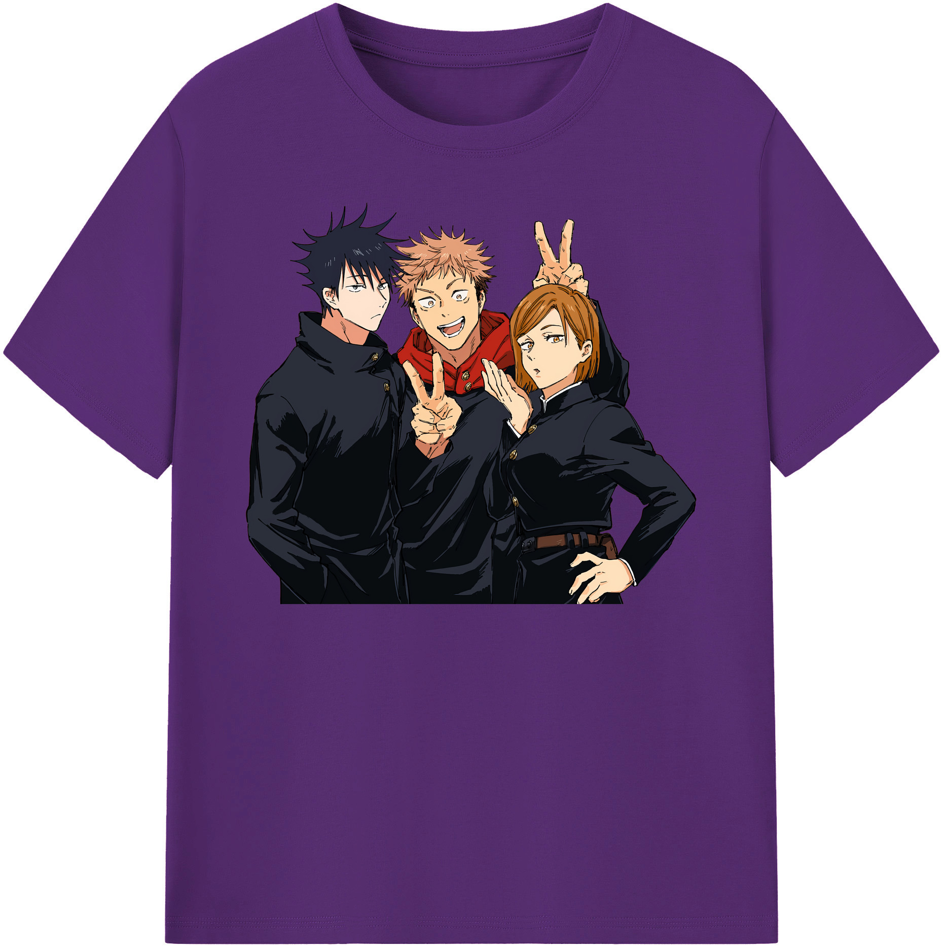 （画像用） 呪術廻戦 Jujutsu Kaisen 綿100％半袖Tシャツ（フロントプリント）