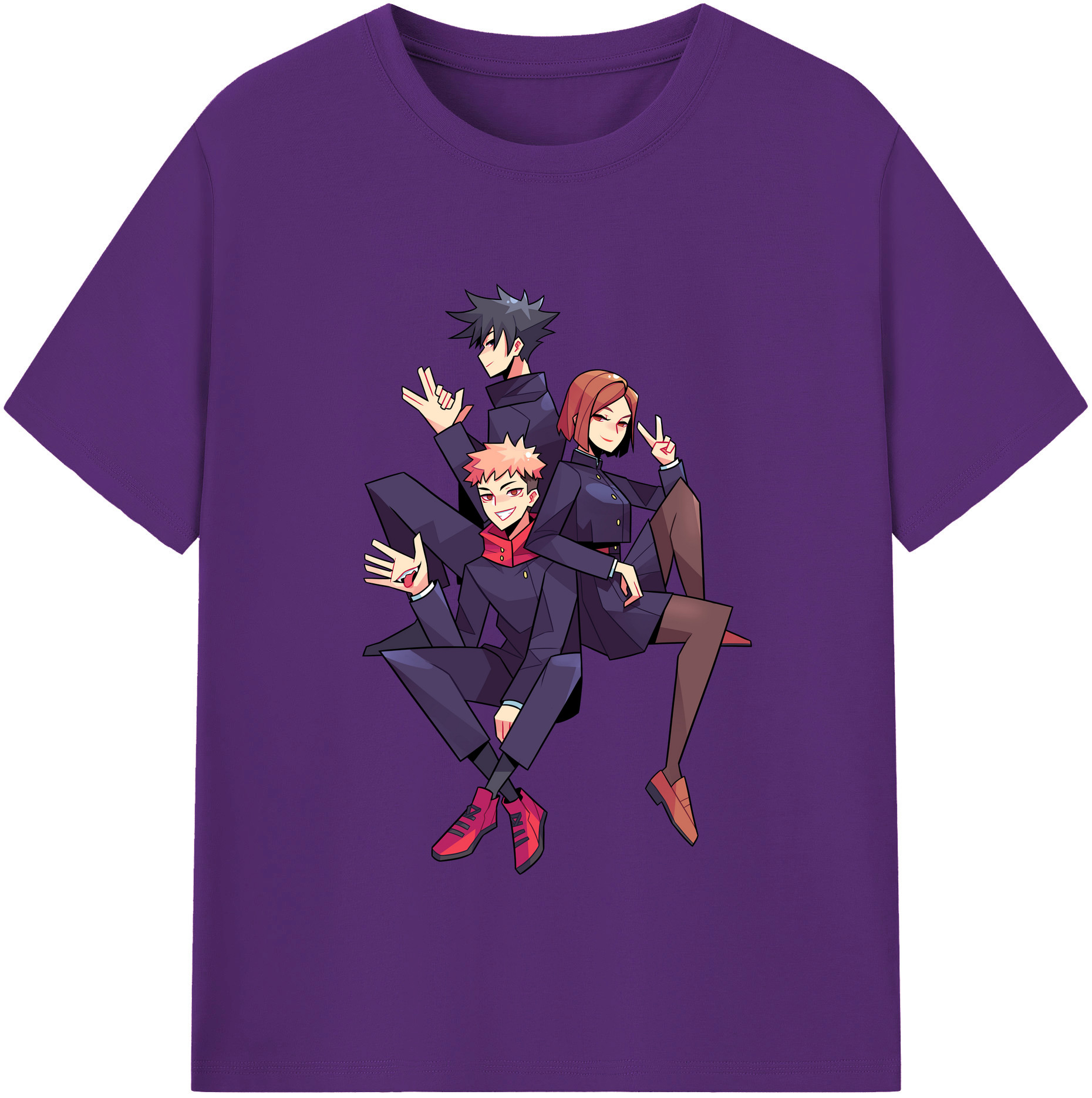 （画像用） 呪術廻戦 Jujutsu Kaisen 綿100％半袖Tシャツ（フロントプリント）