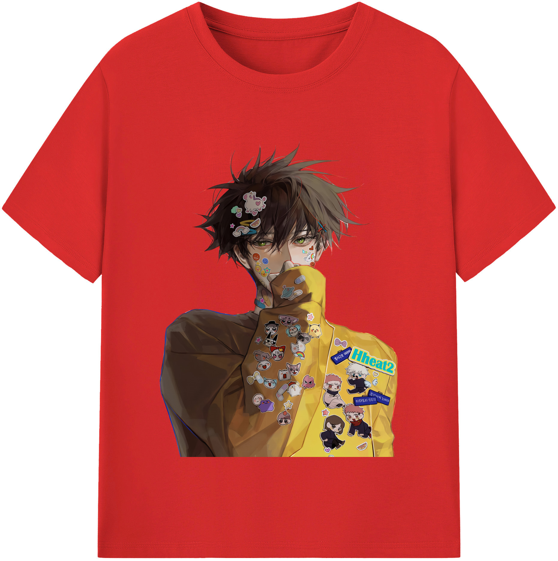 （画像用） 呪術廻戦 Jujutsu Kaisen 綿100％半袖Tシャツ（フロントプリント）