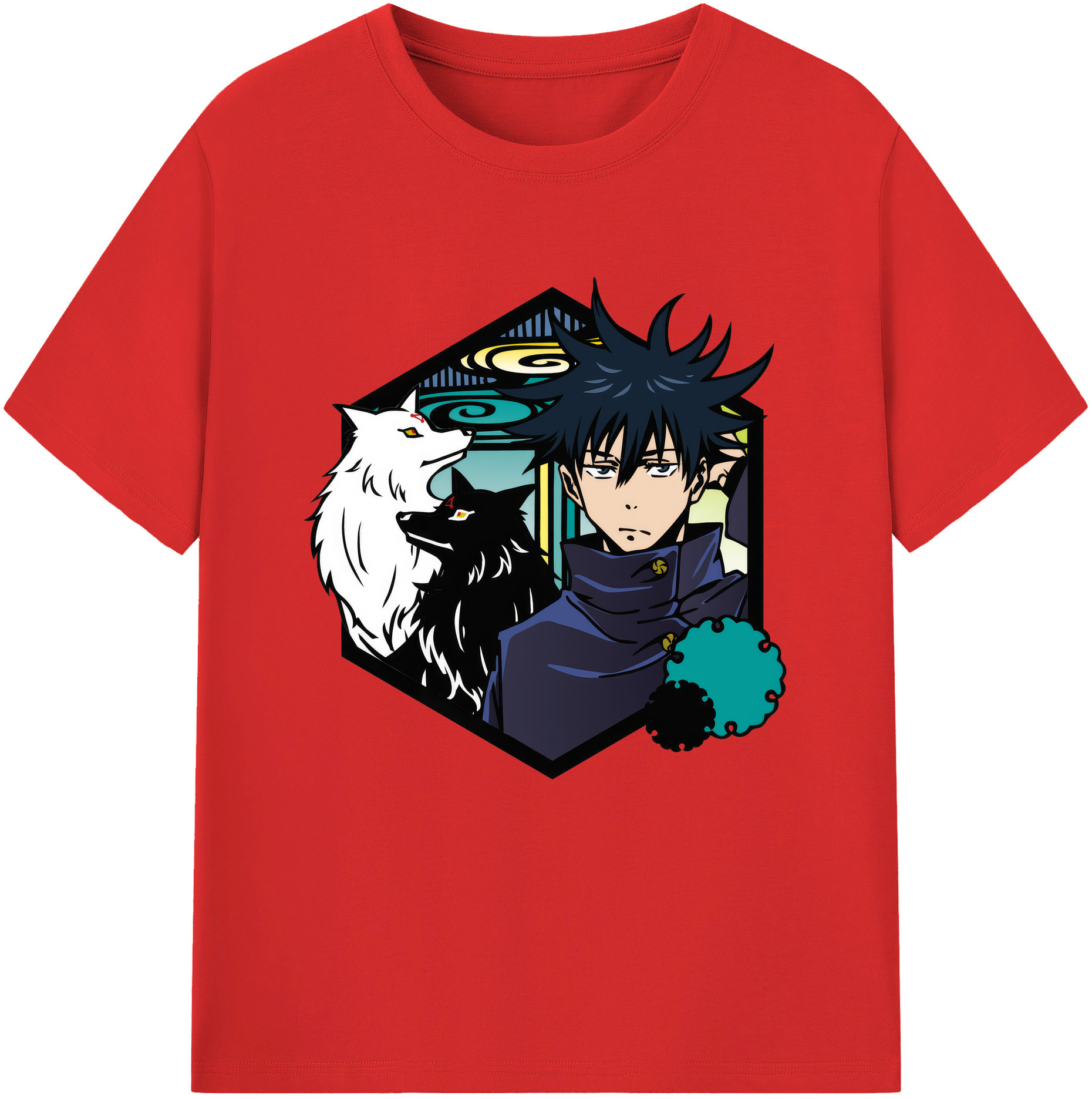 （画像用） 呪術廻戦 Jujutsu Kaisen 綿100％半袖Tシャツ（フロントプリント）