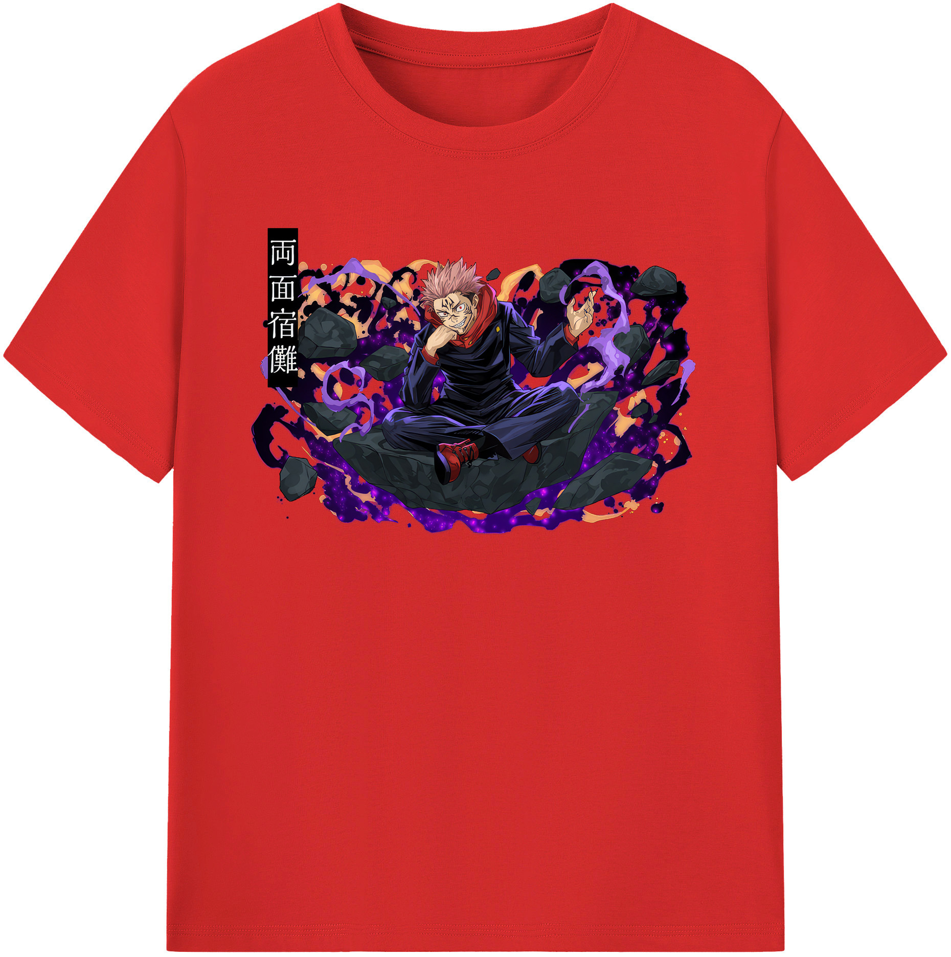 （画像用） 呪術廻戦 Jujutsu Kaisen 綿100％半袖Tシャツ（フロントプリント）