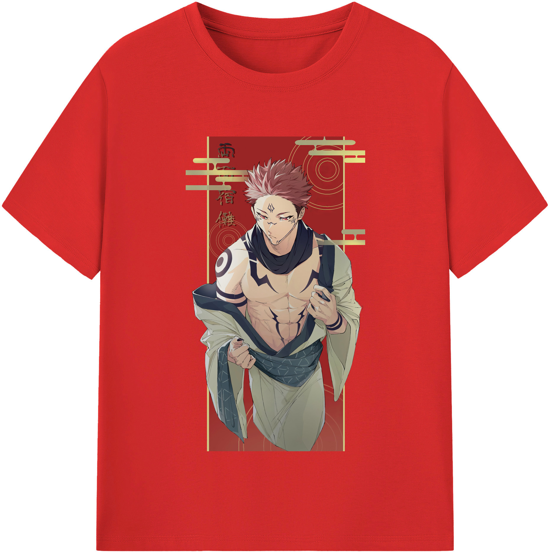 （画像用） 呪術廻戦 Jujutsu Kaisen 綿100％半袖Tシャツ（フロントプリント）