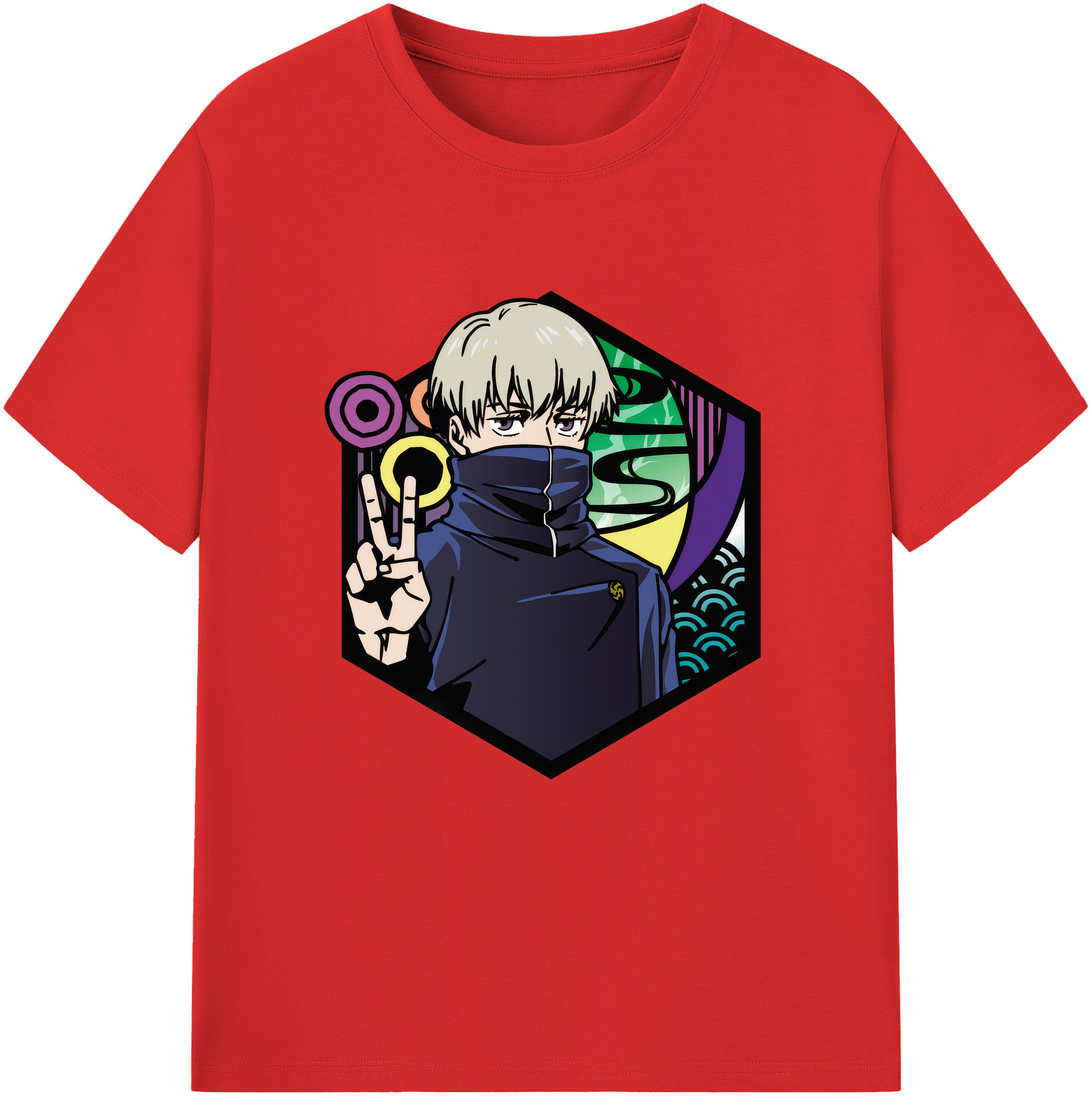 （画像用） 呪術廻戦 Jujutsu Kaisen 綿100％半袖Tシャツ（フロントプリント）