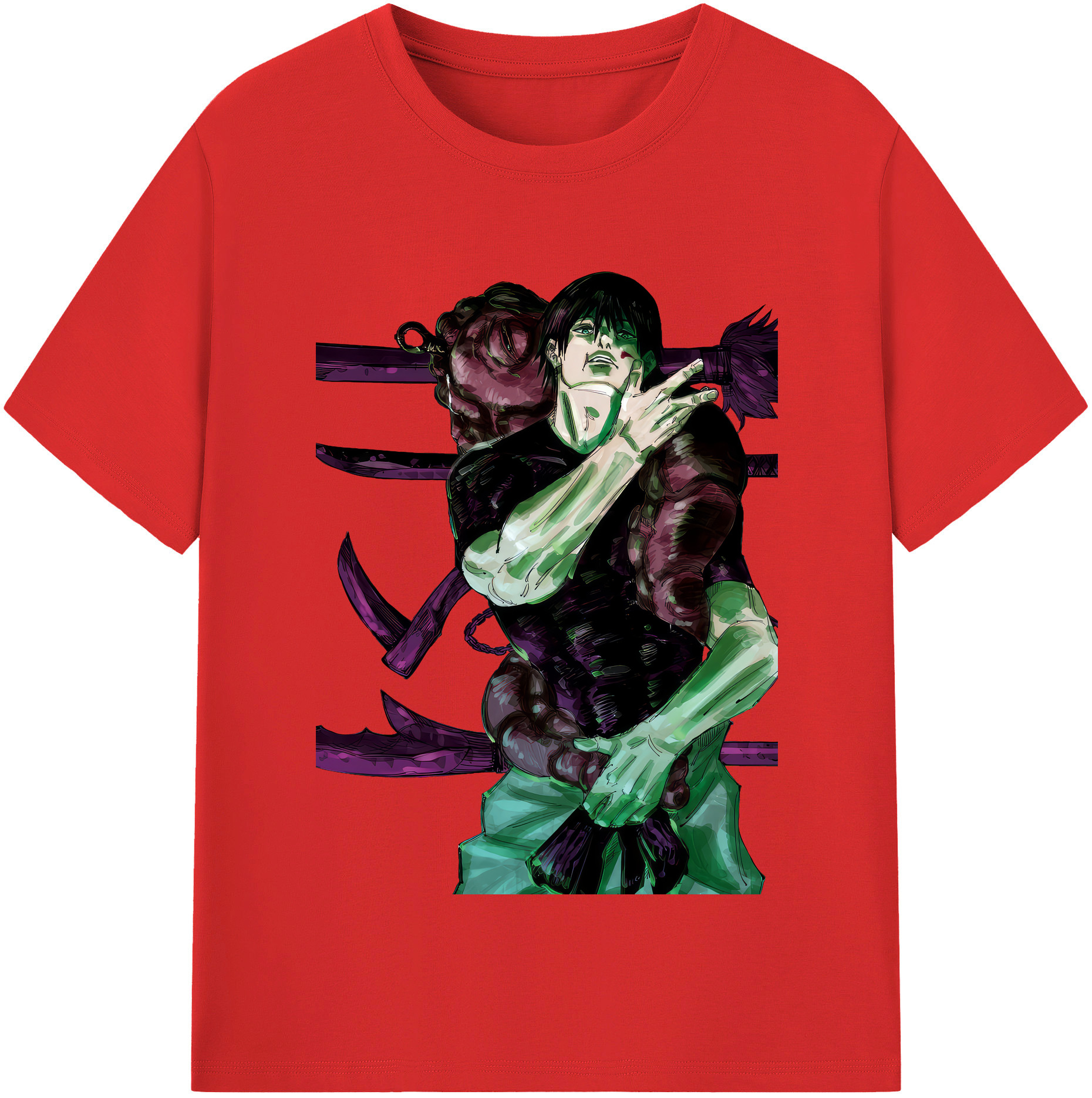 （画像用） 呪術廻戦 Jujutsu Kaisen 綿100％半袖Tシャツ（フロントプリント）