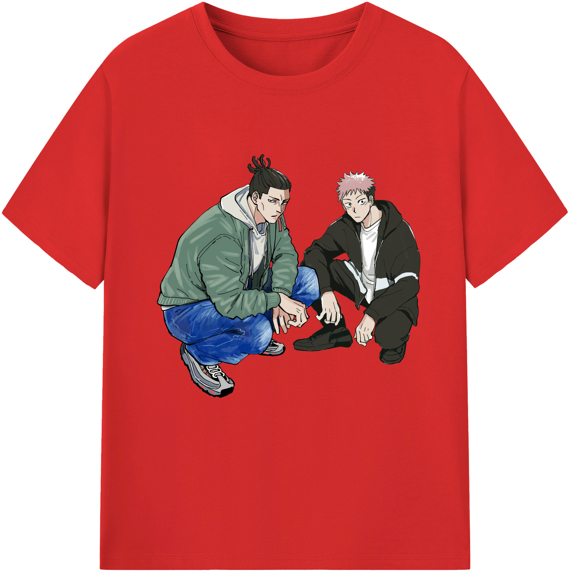 （画像用） 呪術廻戦 Jujutsu Kaisen 綿100％半袖Tシャツ（フロントプリント）