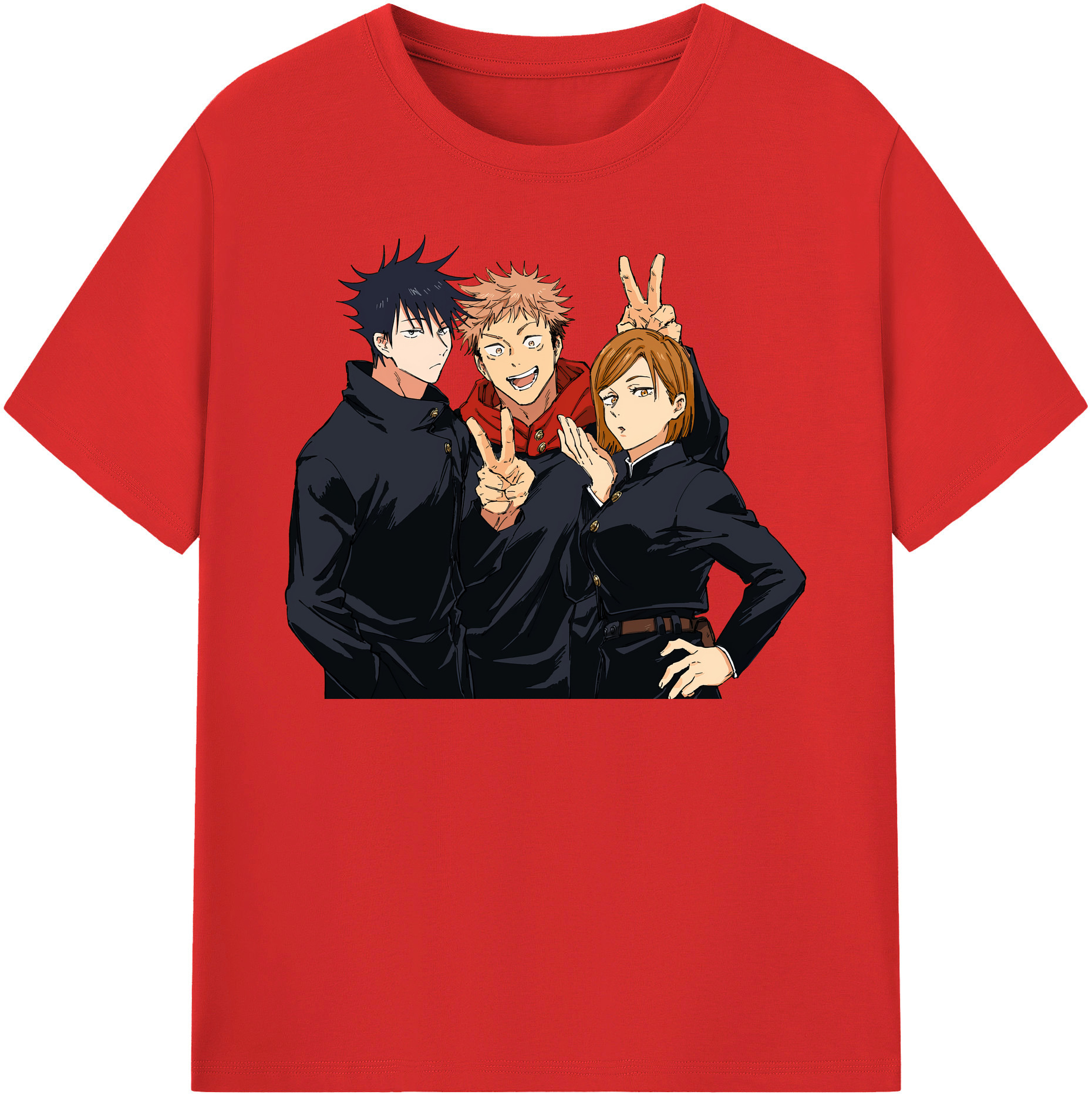 （画像用） 呪術廻戦 Jujutsu Kaisen 綿100％半袖Tシャツ（フロントプリント）