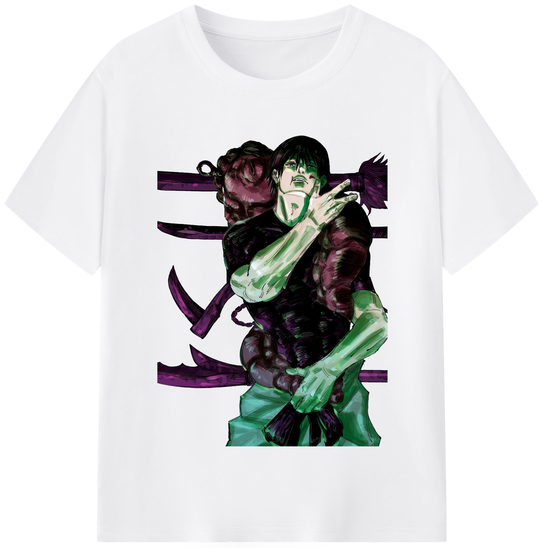 （画像用） 呪術廻戦 Jujutsu Kaisen 綿100％半袖Tシャツ（フロントプリント）