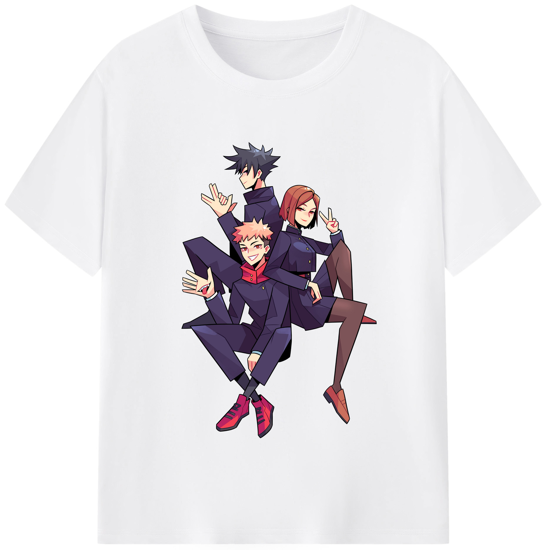 （画像用） 呪術廻戦 Jujutsu Kaisen 綿100％半袖Tシャツ（フロントプリント）
