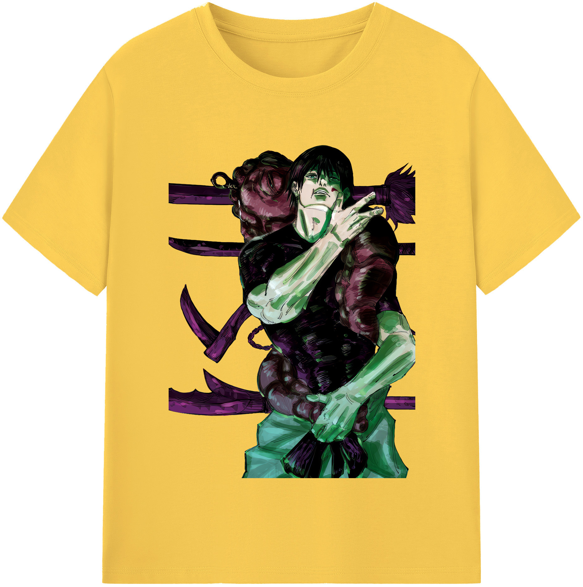 （画像用） 呪術廻戦 Jujutsu Kaisen 綿100％半袖Tシャツ（フロントプリント）