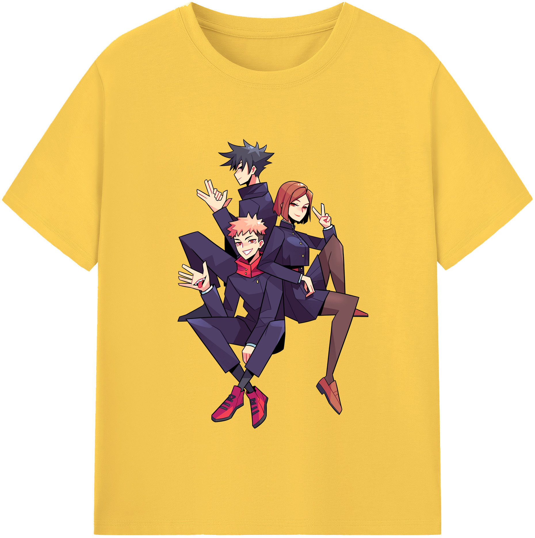 （画像用） 呪術廻戦 Jujutsu Kaisen 綿100％半袖Tシャツ（フロントプリント）