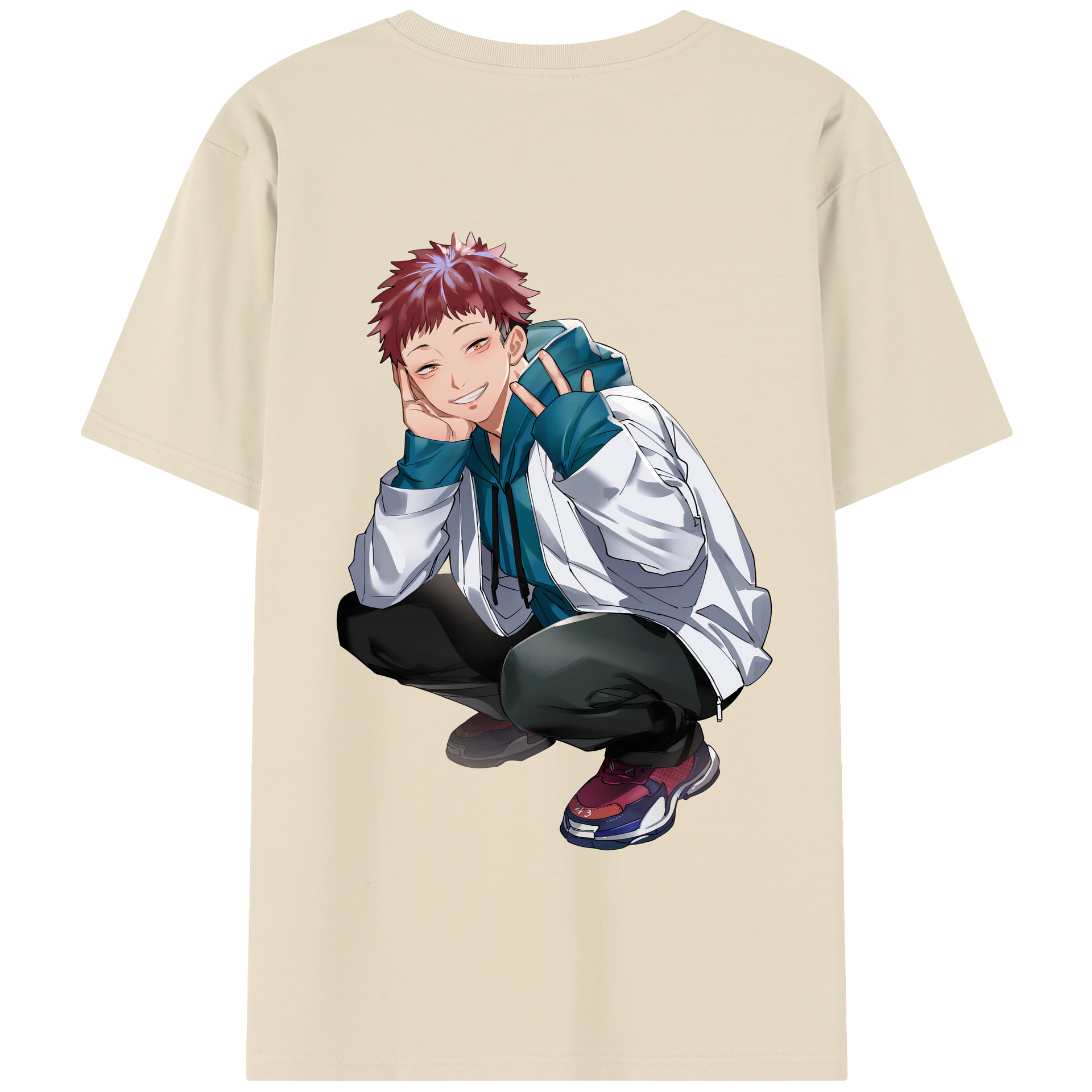 （画像用） 呪術廻戦 Jujutsu Kaisen 綿100％半袖Tシャツ（背面プリント）