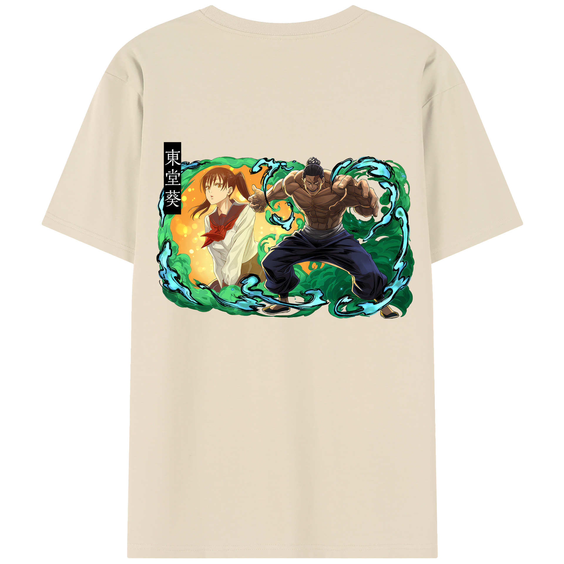 （画像用） 呪術廻戦 Jujutsu Kaisen 綿100％半袖Tシャツ（背面プリント）