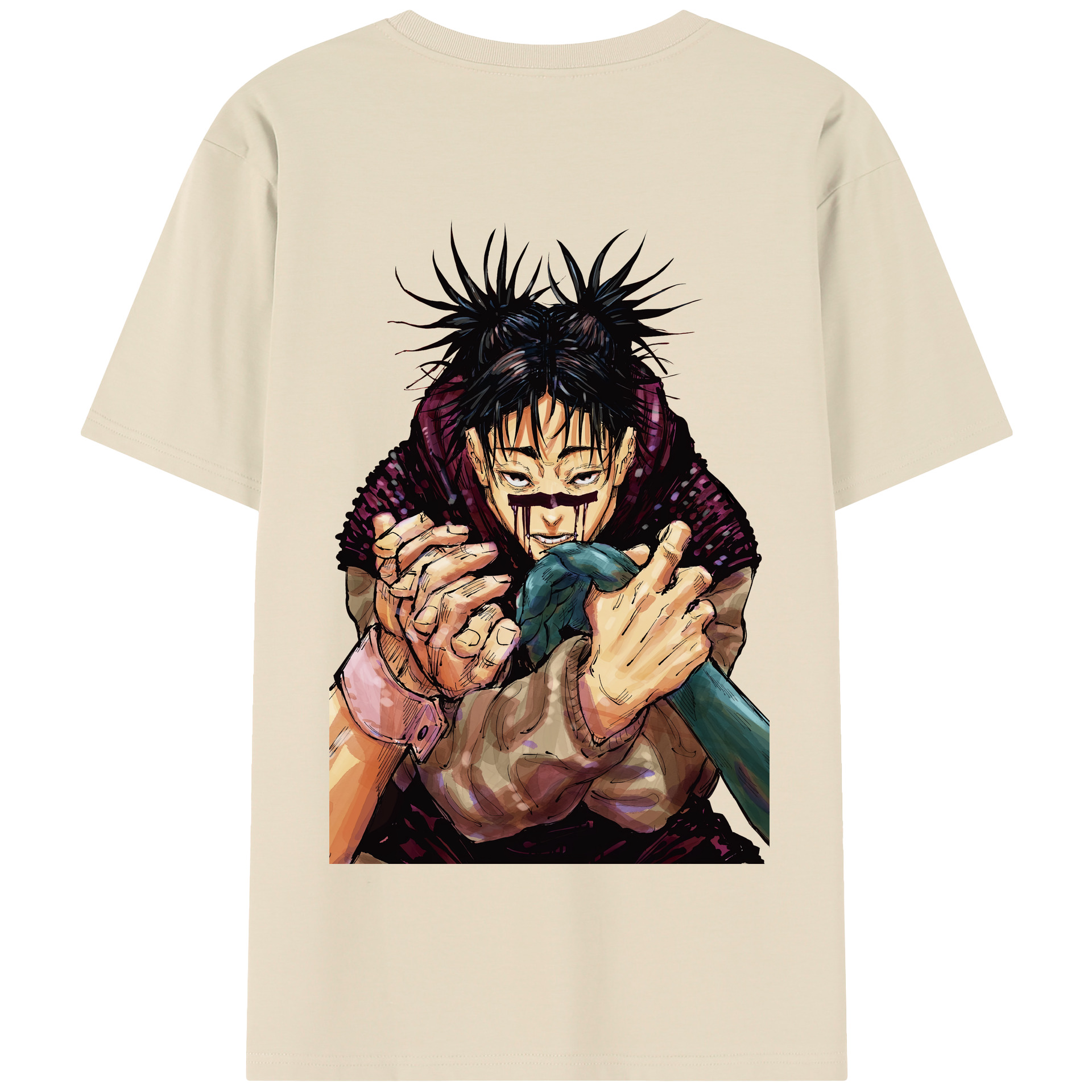 （画像用） 呪術廻戦 Jujutsu Kaisen 綿100％半袖Tシャツ（背面プリント）