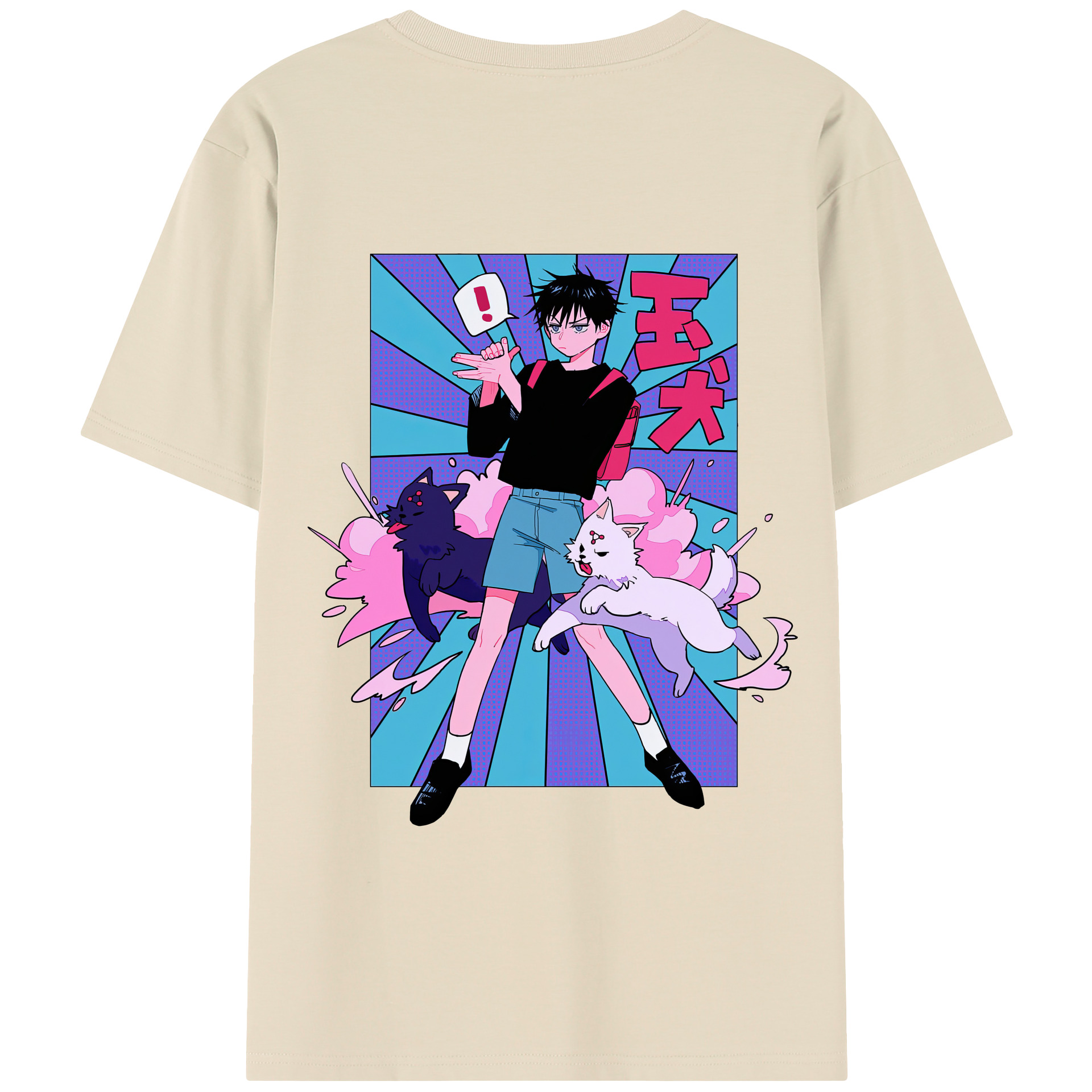 （画像用） 呪術廻戦 Jujutsu Kaisen 綿100％半袖Tシャツ（背面プリント）