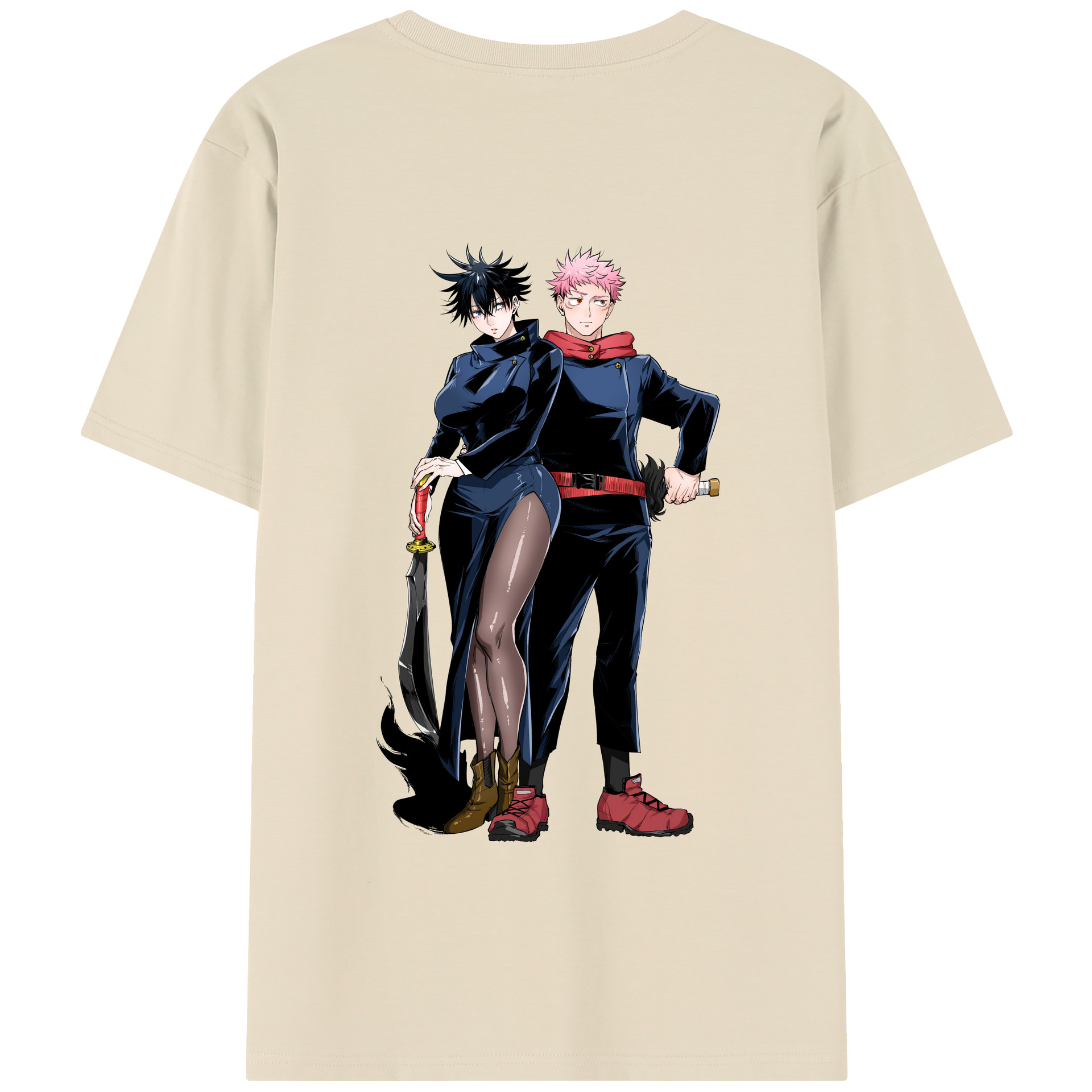 （画像用） 呪術廻戦 Jujutsu Kaisen 綿100％半袖Tシャツ（背面プリント）