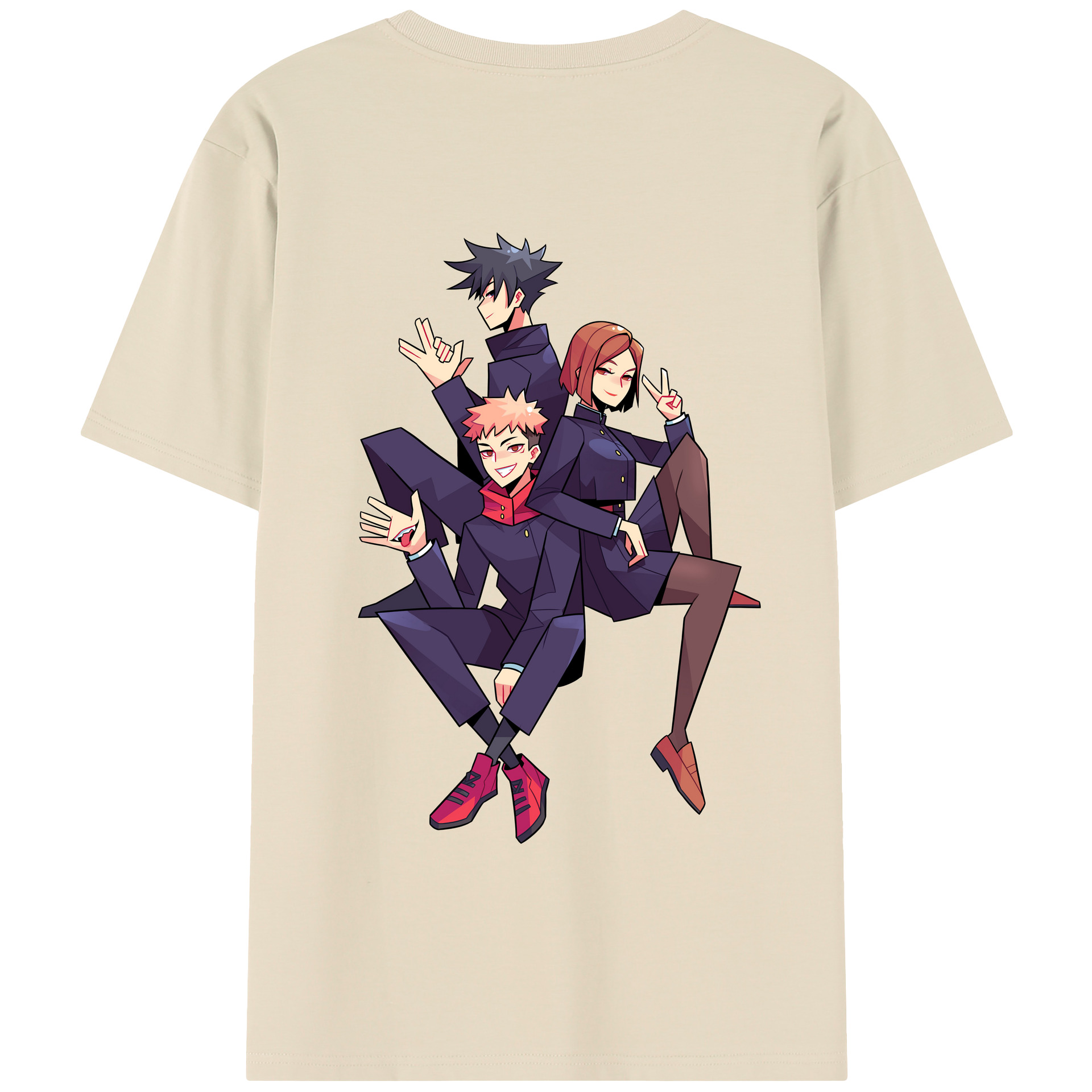 （画像用） 呪術廻戦 Jujutsu Kaisen 綿100％半袖Tシャツ（背面プリント）