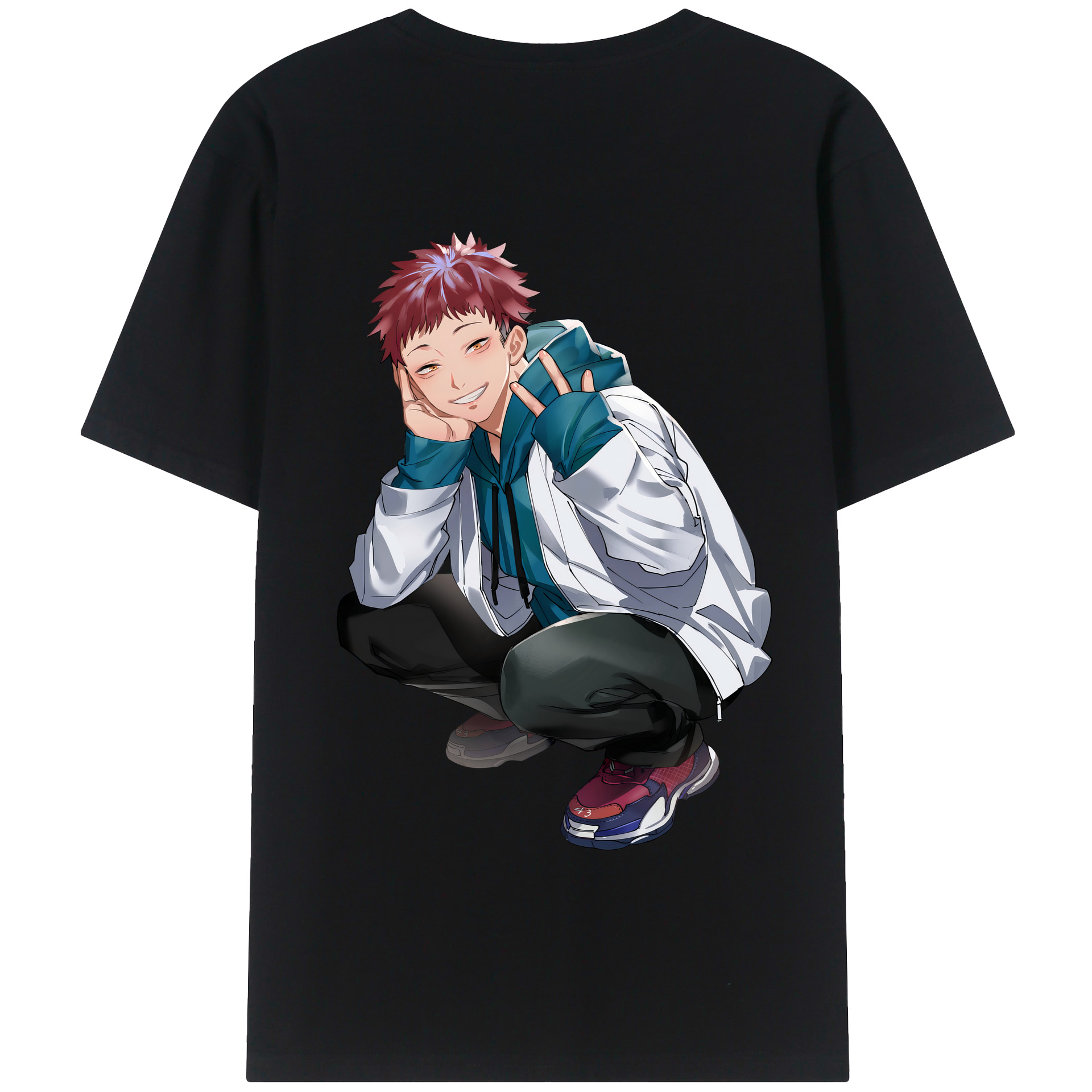 （画像用） 呪術廻戦 Jujutsu Kaisen 綿100％半袖Tシャツ（背面プリント）
