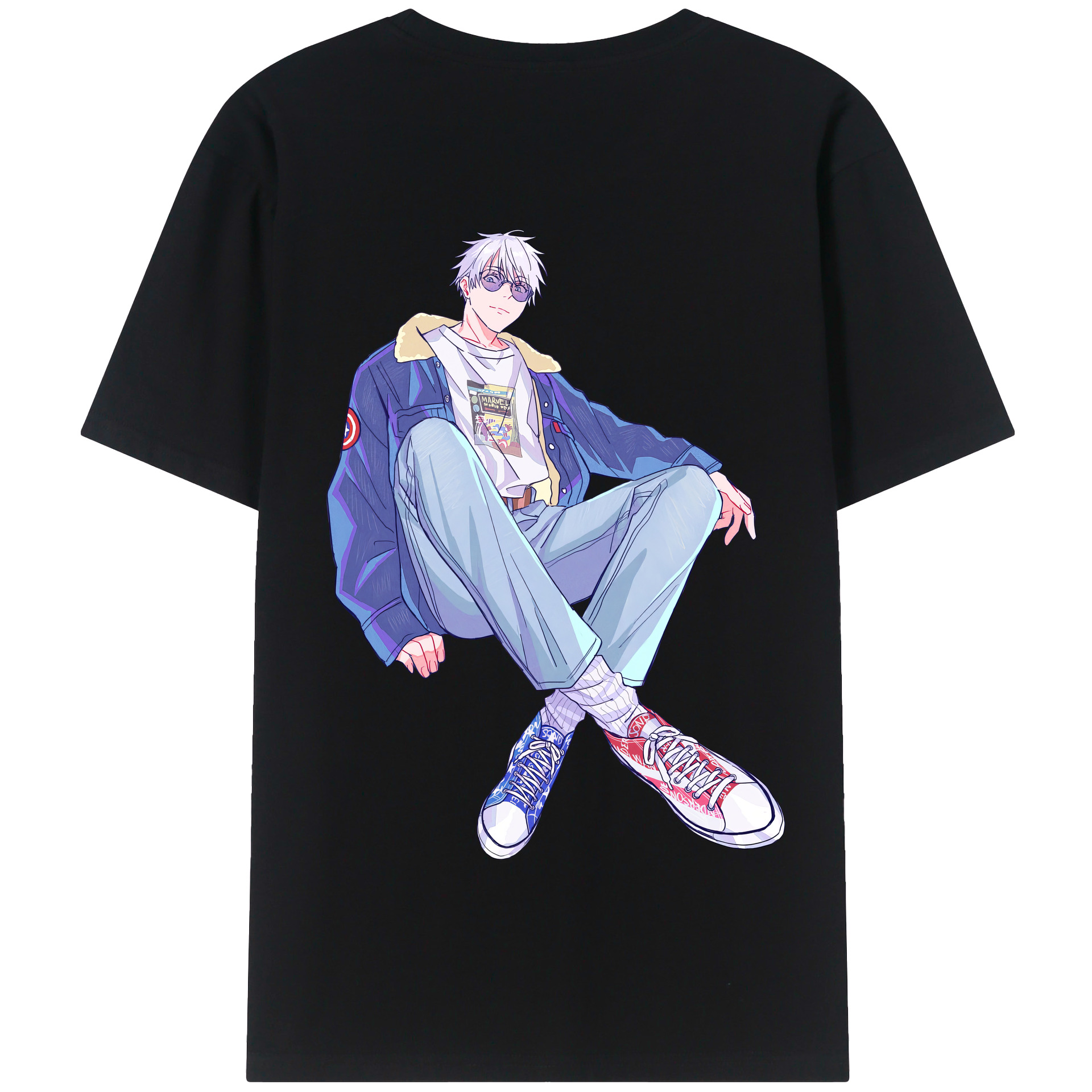 （画像用） 呪術廻戦 Jujutsu Kaisen 綿100％半袖Tシャツ（背面プリント）