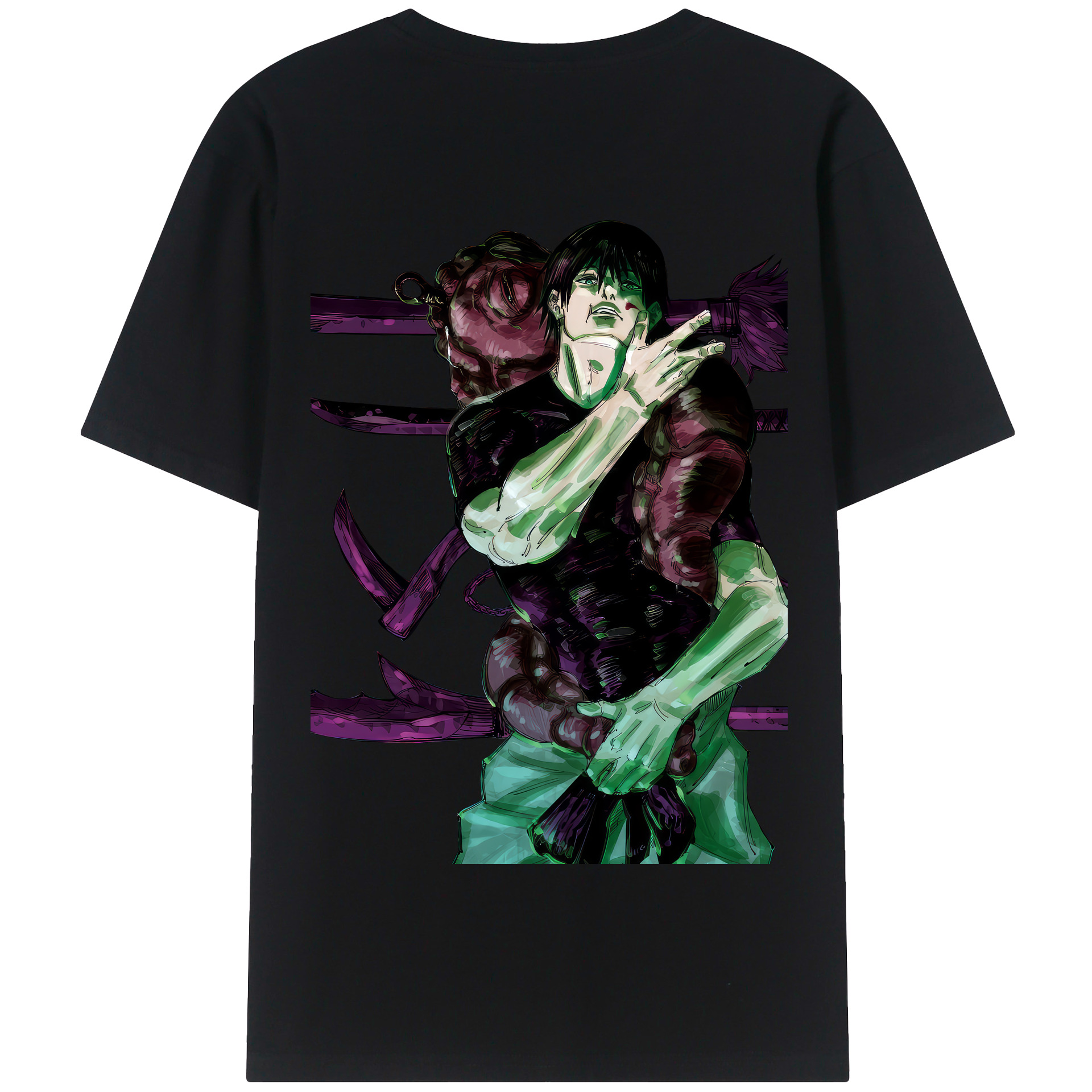（画像用） 呪術廻戦 Jujutsu Kaisen 綿100％半袖Tシャツ（背面プリント）