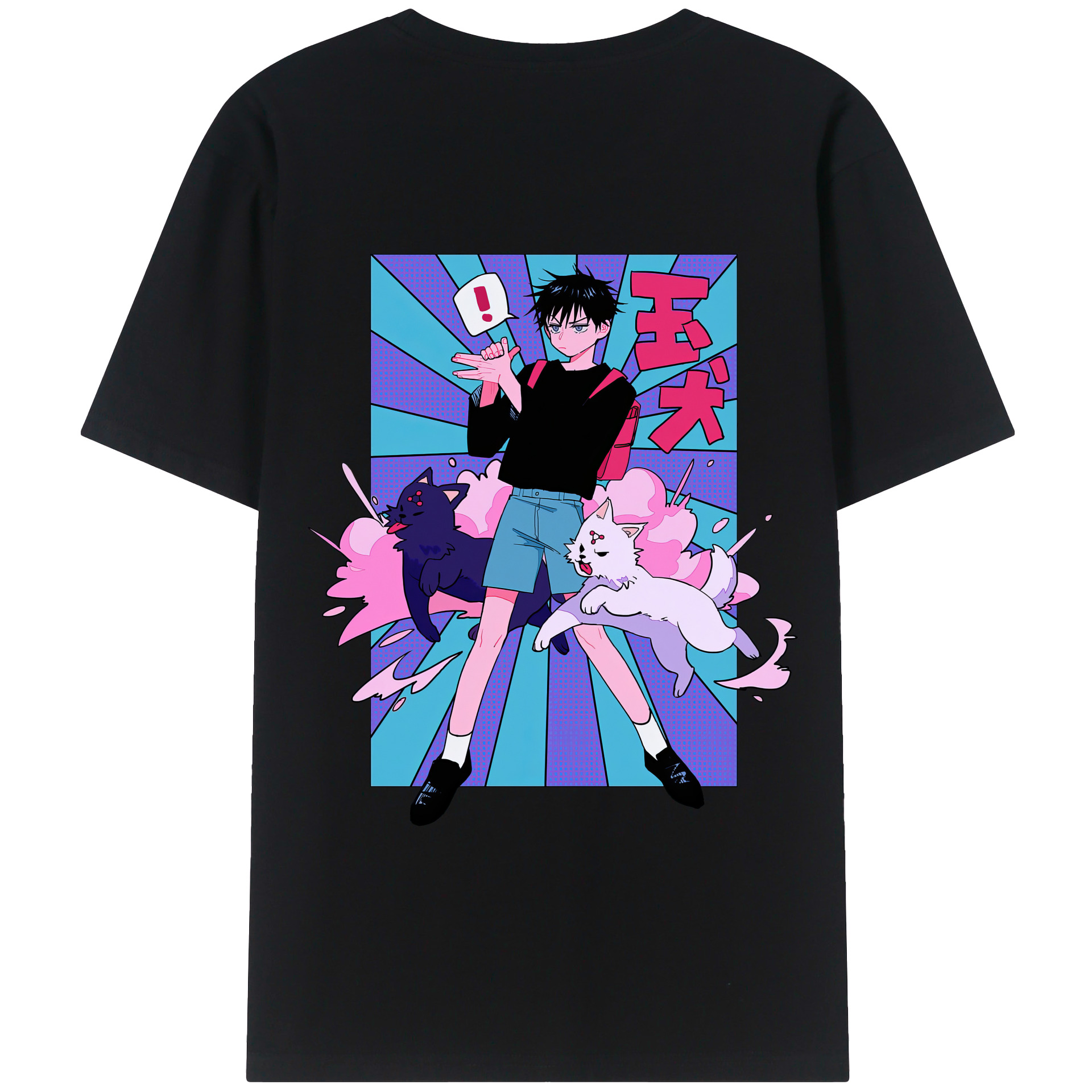 （画像用） 呪術廻戦 Jujutsu Kaisen 綿100％半袖Tシャツ（背面プリント）