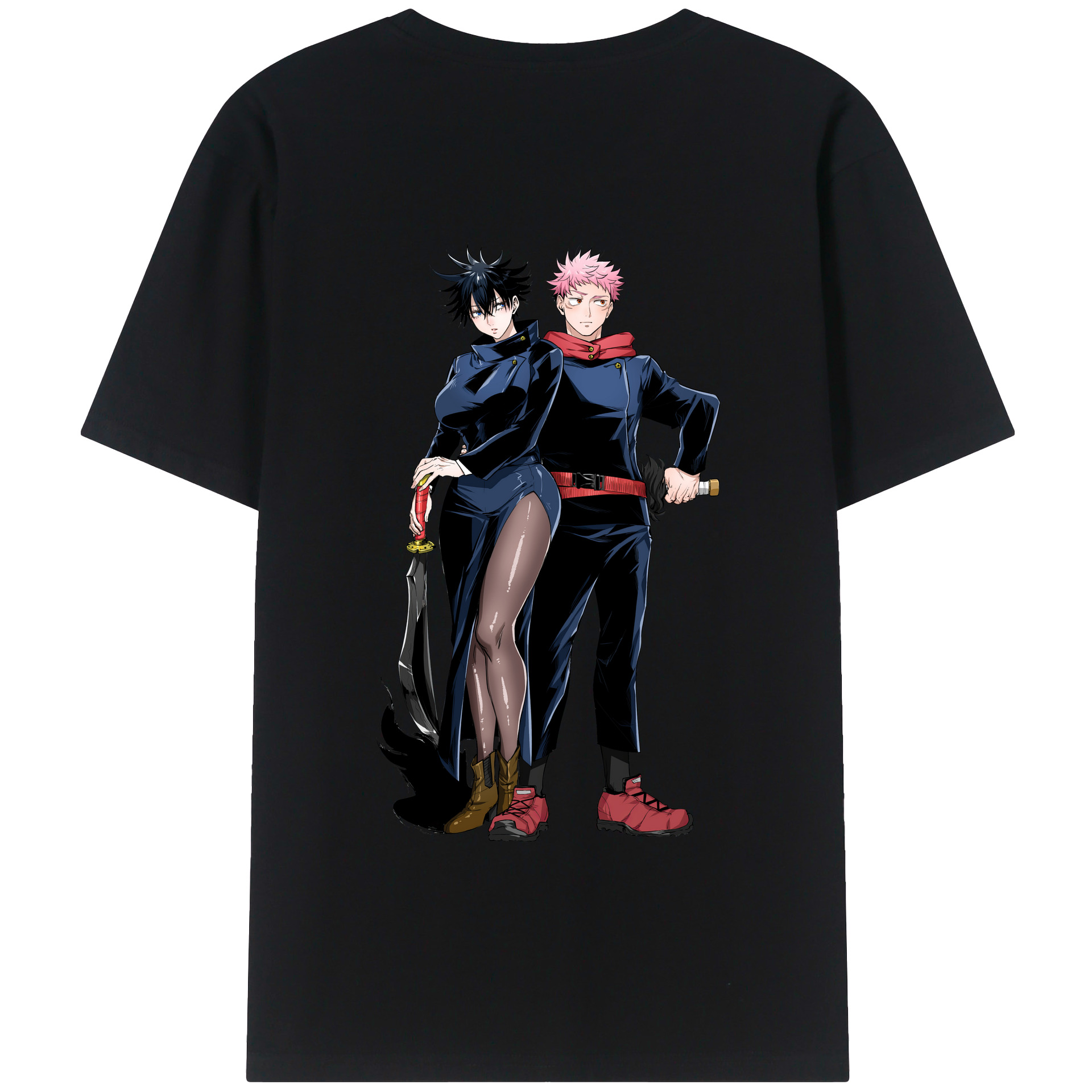（画像用） 呪術廻戦 Jujutsu Kaisen 綿100％半袖Tシャツ（背面プリント）